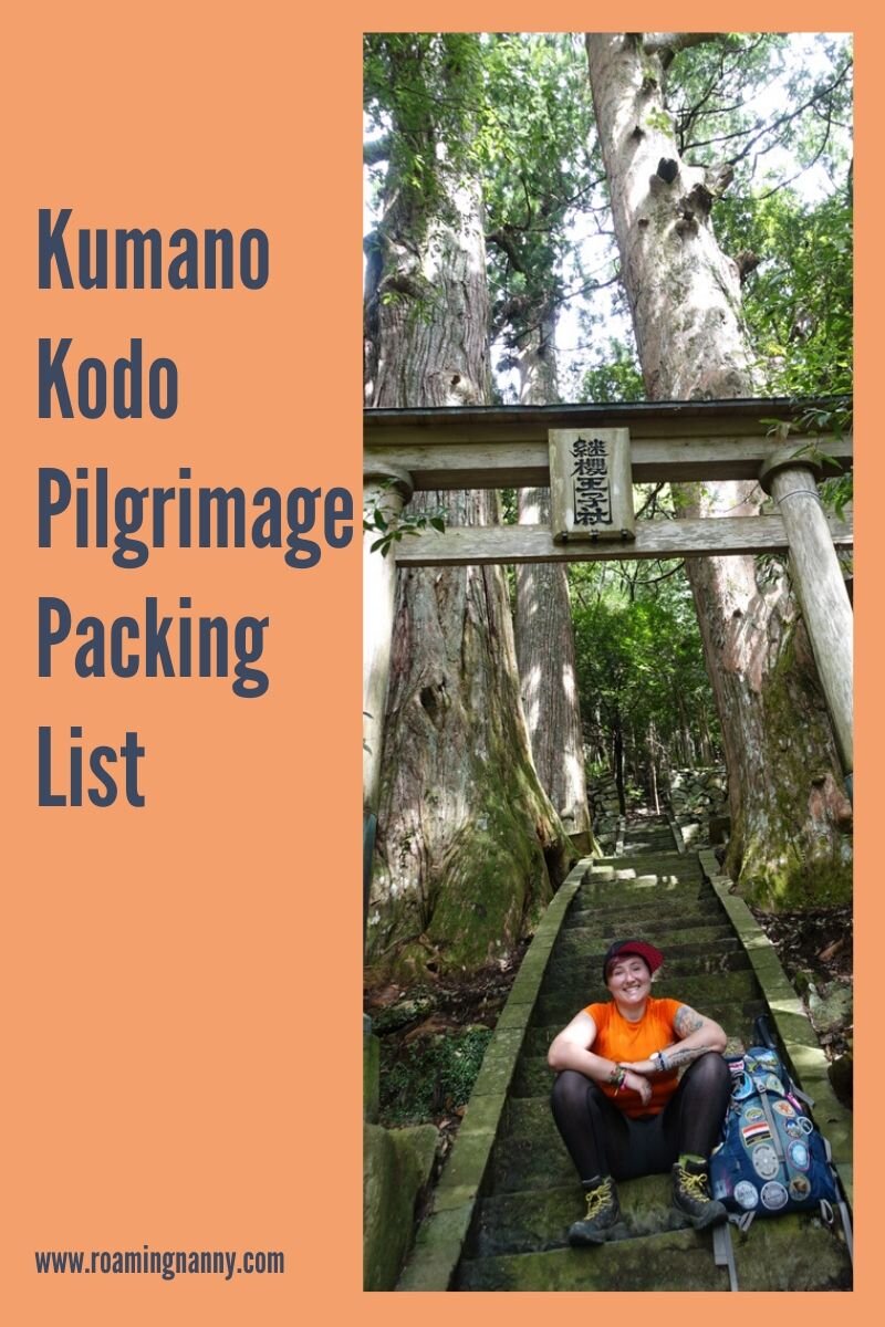 A packing list of everything you need to bring for your adventure on the Kumano Kodo Pilgrimage. #pilgrimage #japan #hikejapan #kumanokdo 