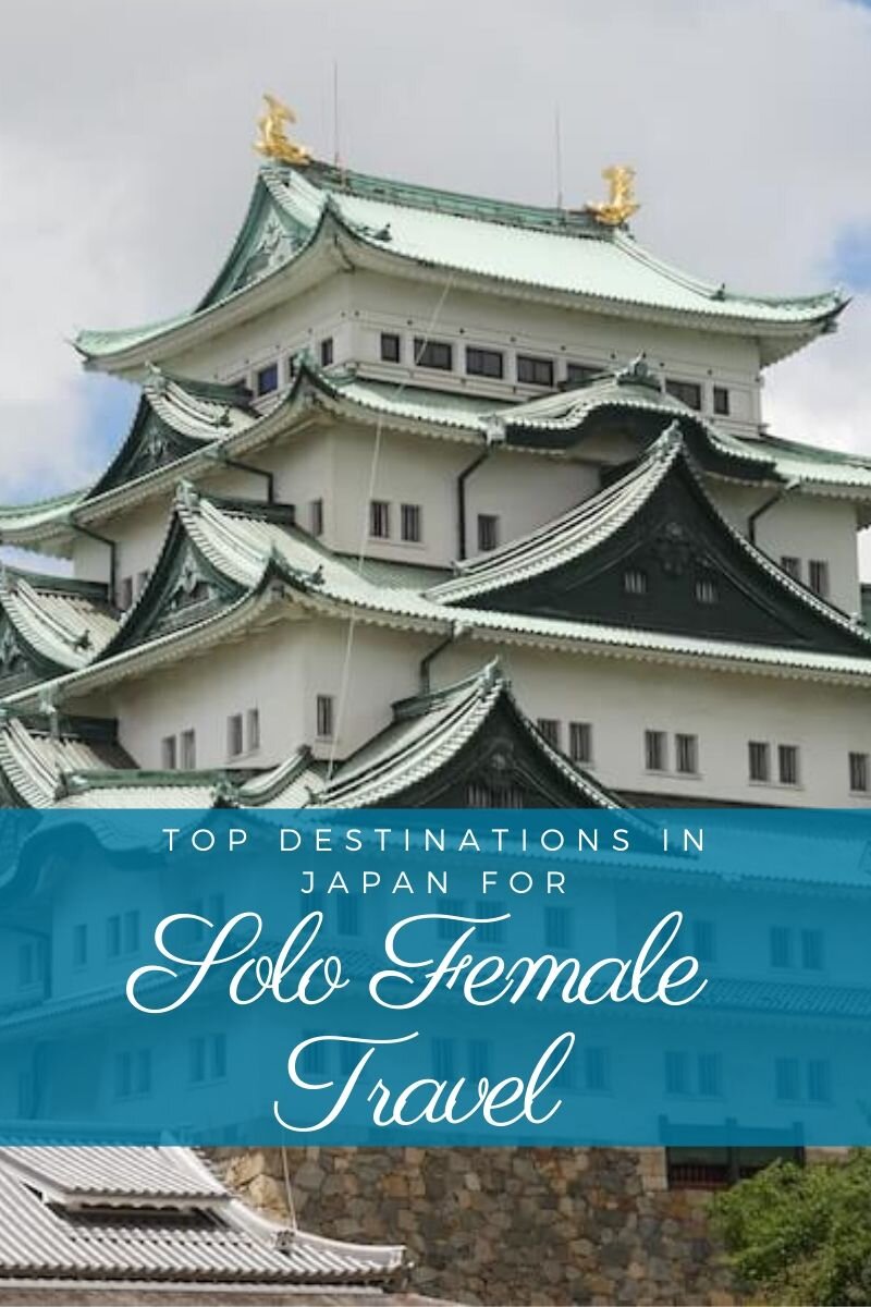  Form Temples to amazing food to breathtaking nature Japan is one of the best countries for solo female travel. Here are the top destinations in Japan according to a group of female travel bloggers. #japan #topdestinationsinjapan #visitjapan #solofemaletravel #solotraveljapan 