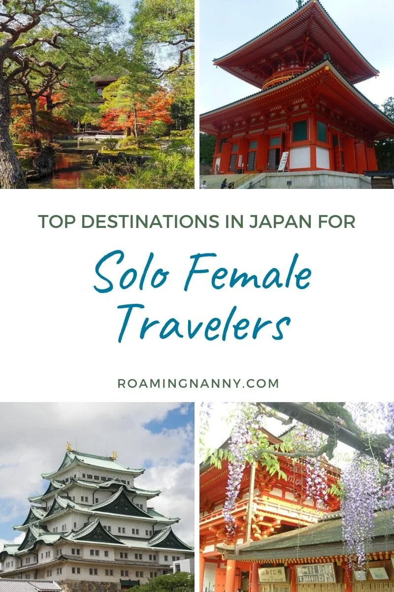  Form Temples to amazing food to breathtaking nature Japan is one of the best countries for solo female travel. Here are the top destinations in Japan according to a group of female travel bloggers. #japan #topdestinationsinjapan #visitjapan #solofemaletravel #solotraveljapan 