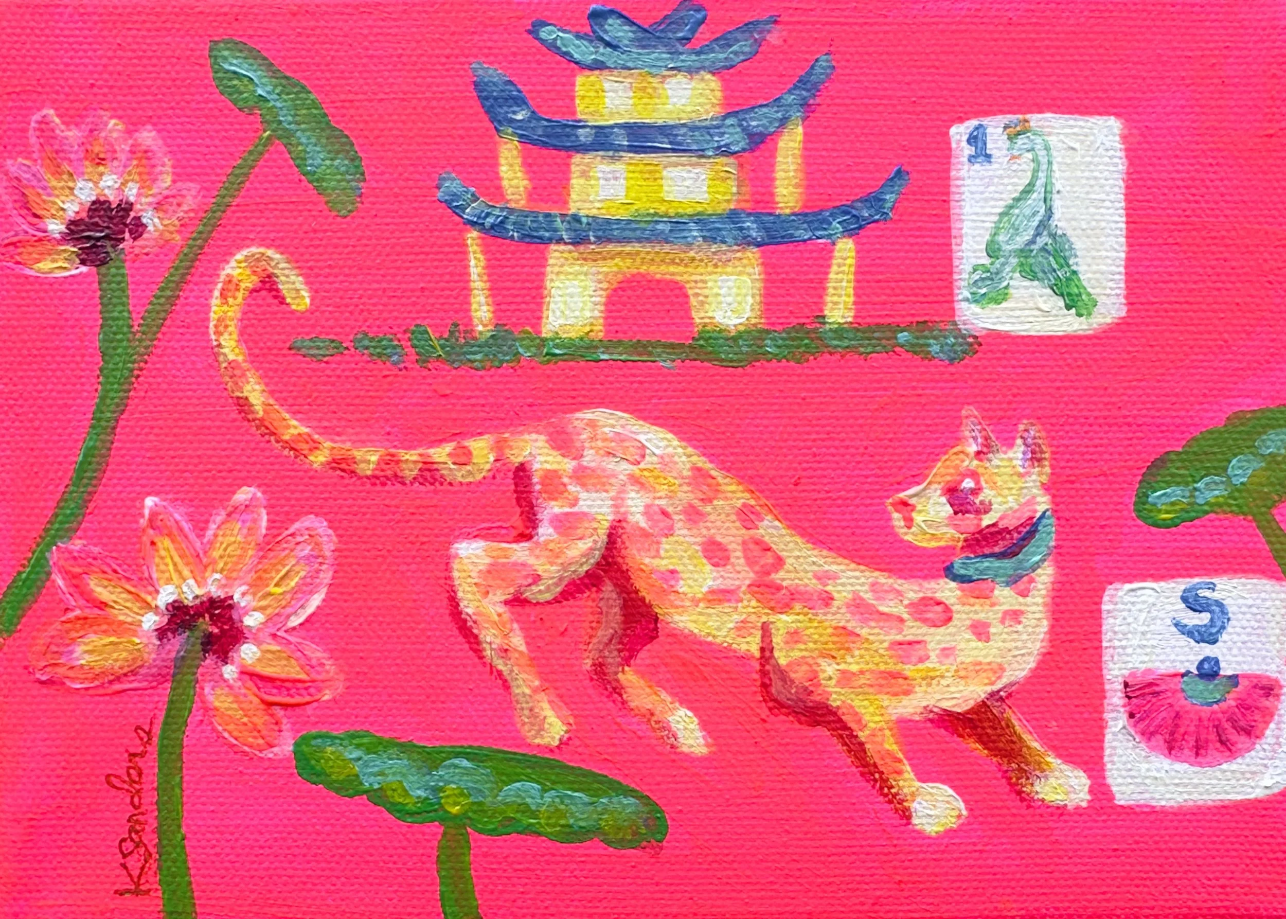 Pagoda South MahJong Painting