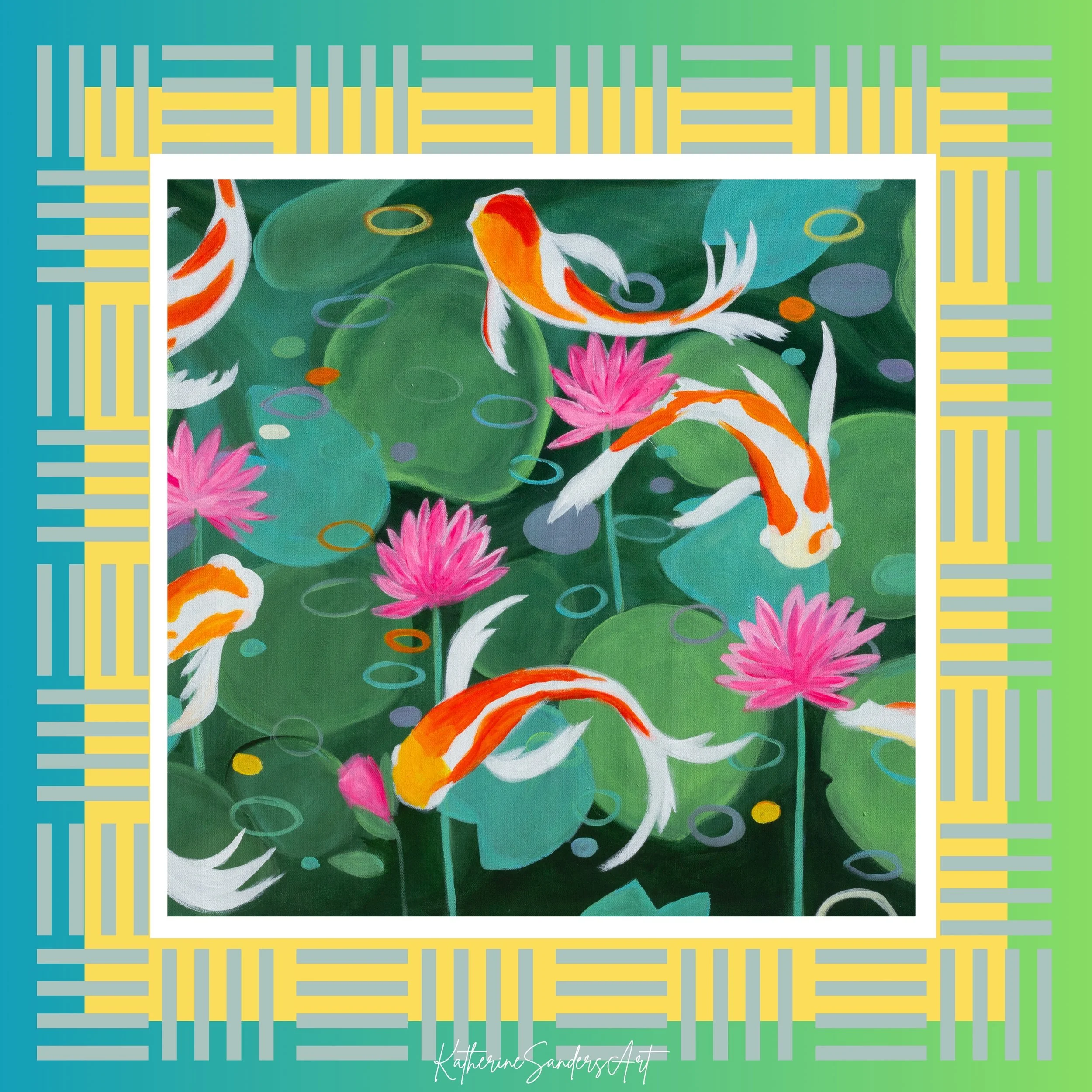 Fish Fish Got My Wish MahJong Mat