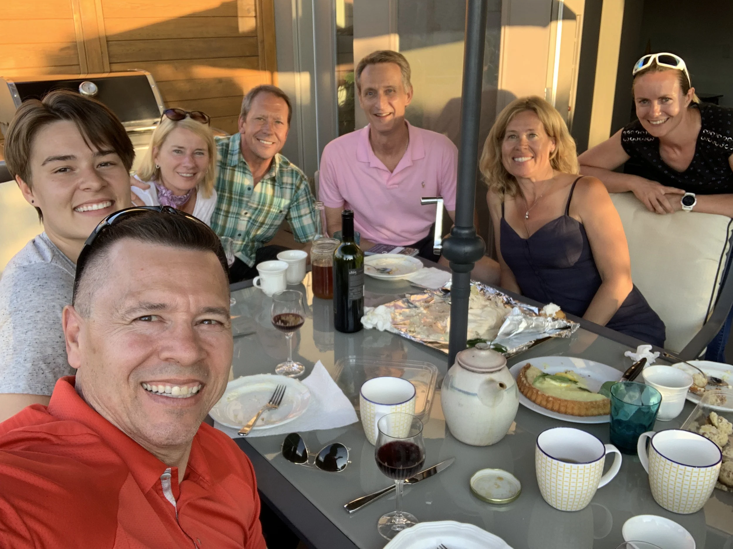 I got invited in to talk about issues while knocking on doors in Altadore! Some of my best moments on the campaign are on patios!