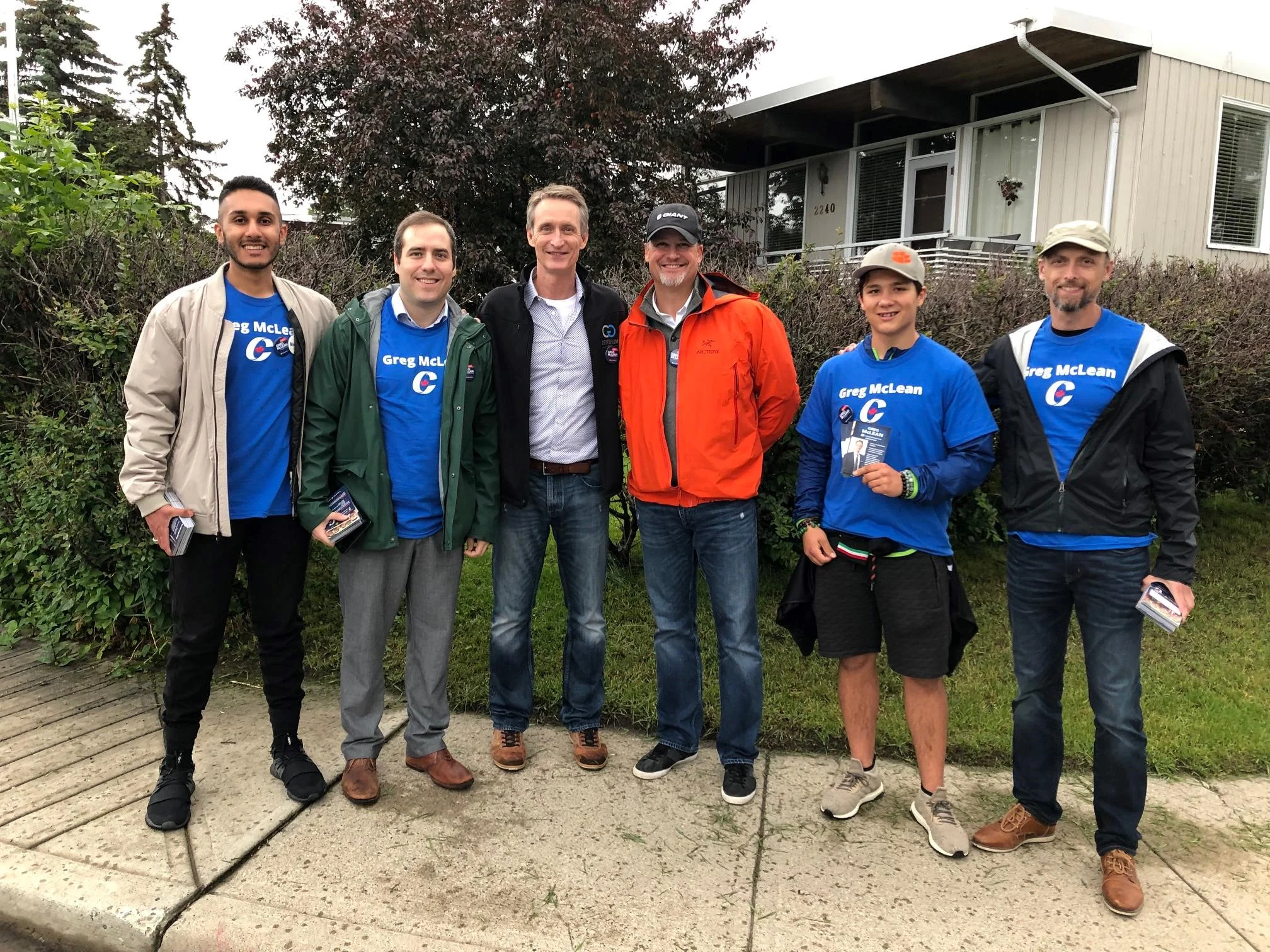 The Thursday doorknock team.