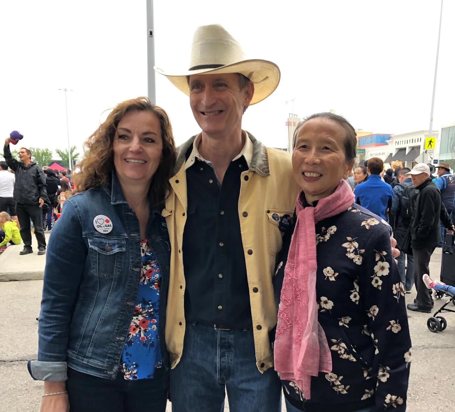My wife Ruth, on the left, joined me for the events today. What a trooper!