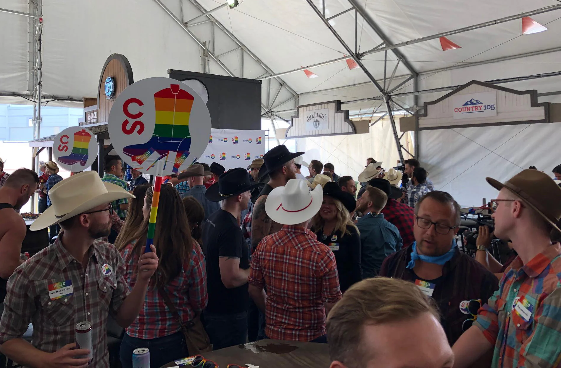 Saturday afternoon (July 6) was Pride Day at the Stampede.