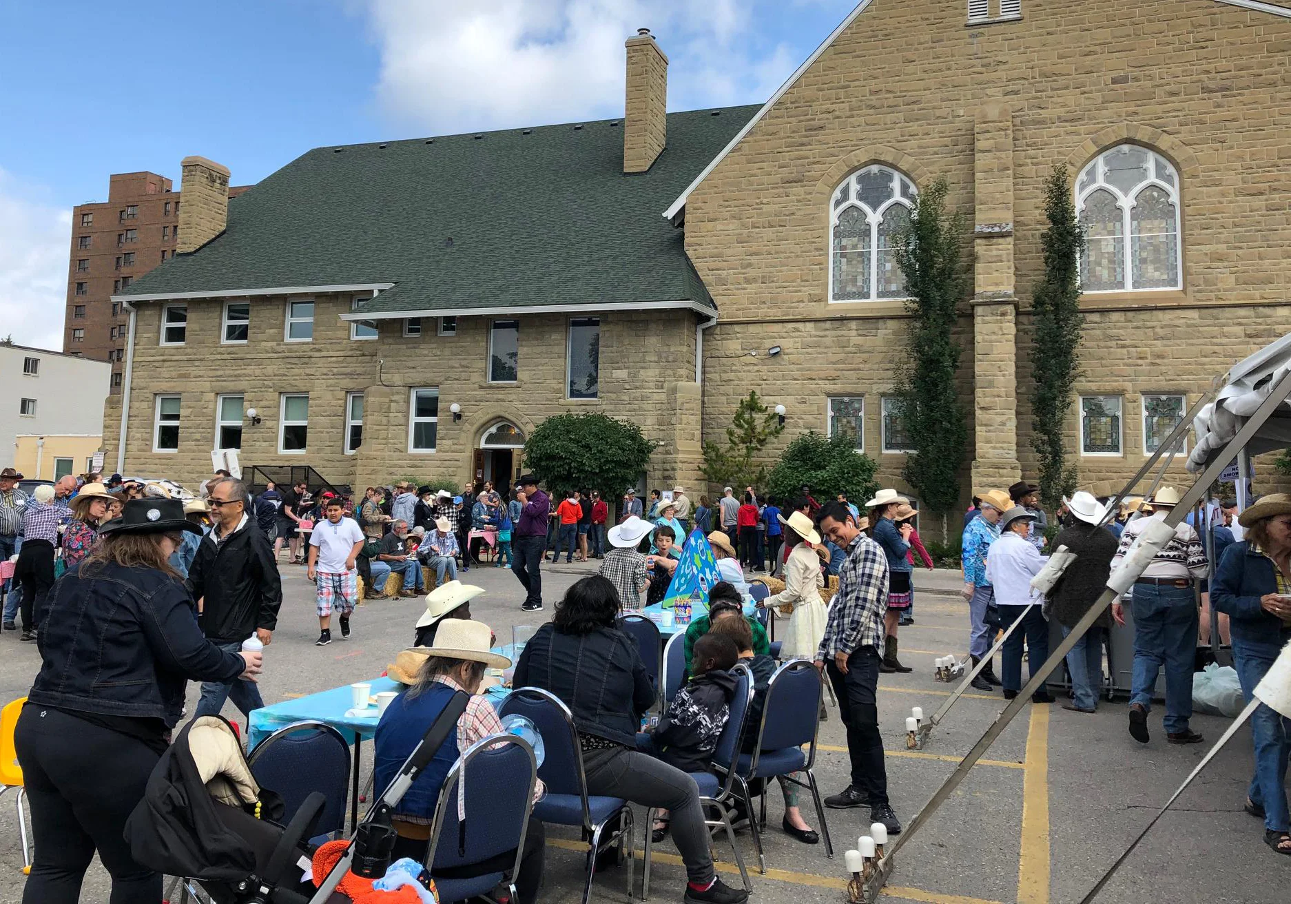The iconic Grace Presbyterian Church in Beltline held a “No Sermon, Just Syrup” breakfast on Sunday morning.