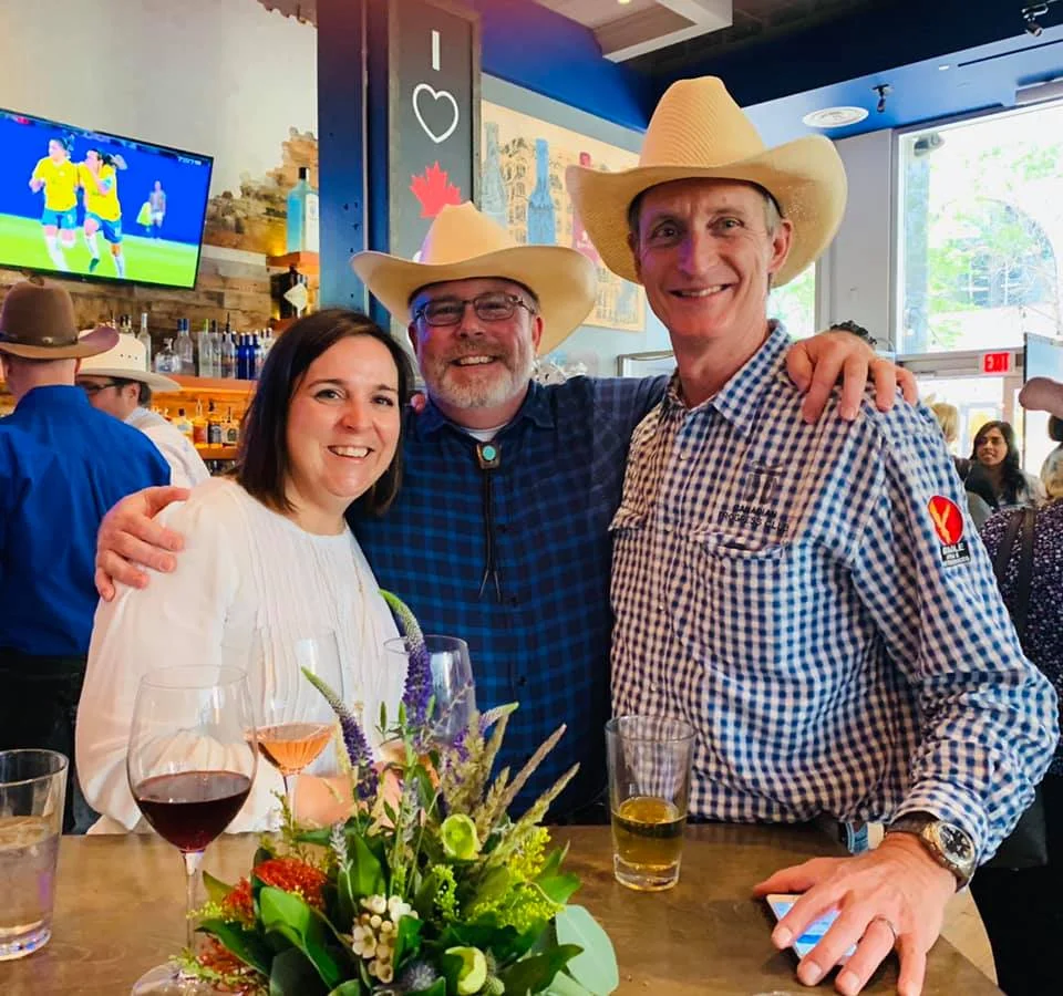 With good friends Zoe Kolbuc and J-S Rioux at the Navigator Dust-up on Monday afternoon (July 8).