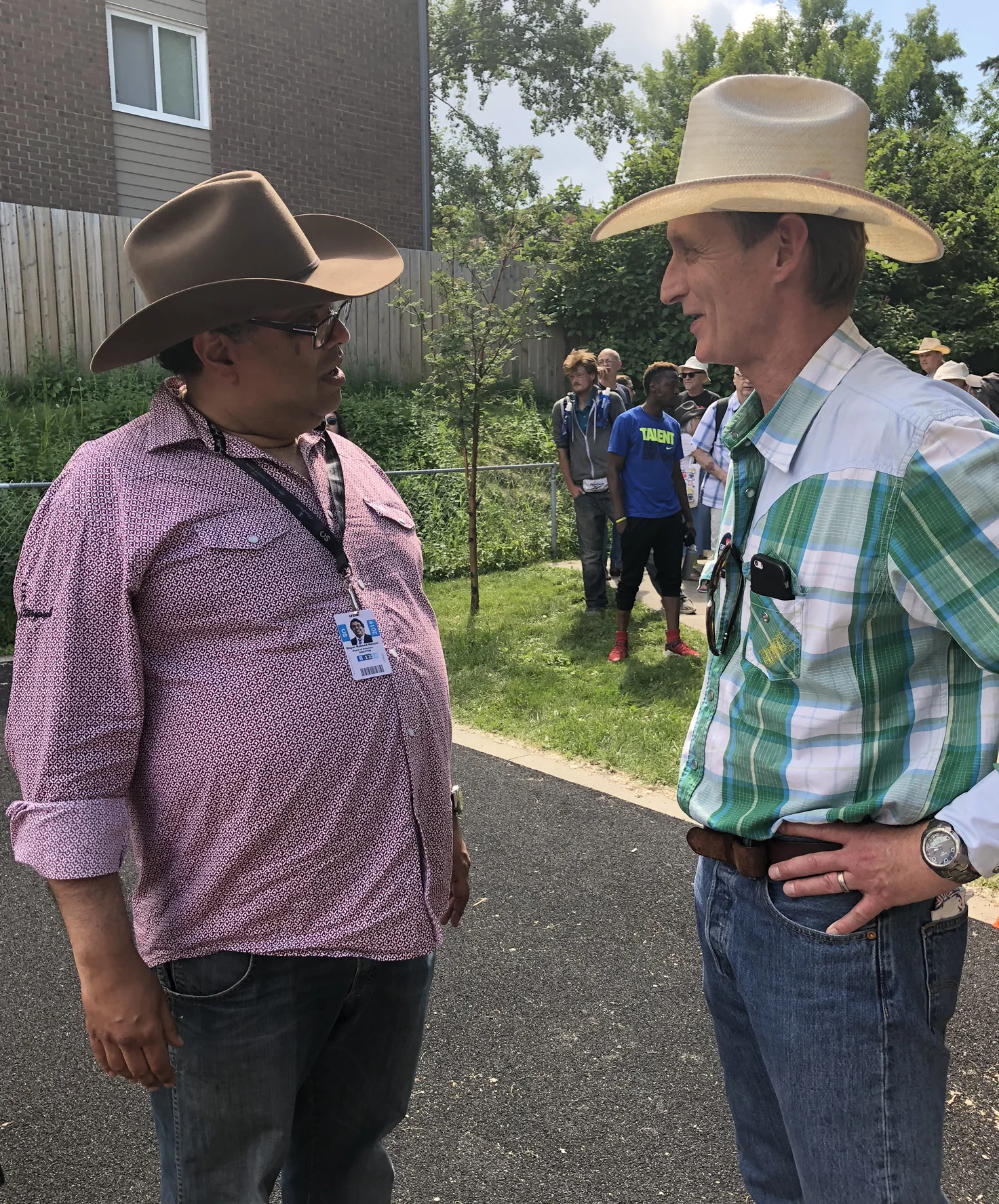 I ran into Mayor Naheed Nenshi on the community BBQ circuit on Saturday July 13.