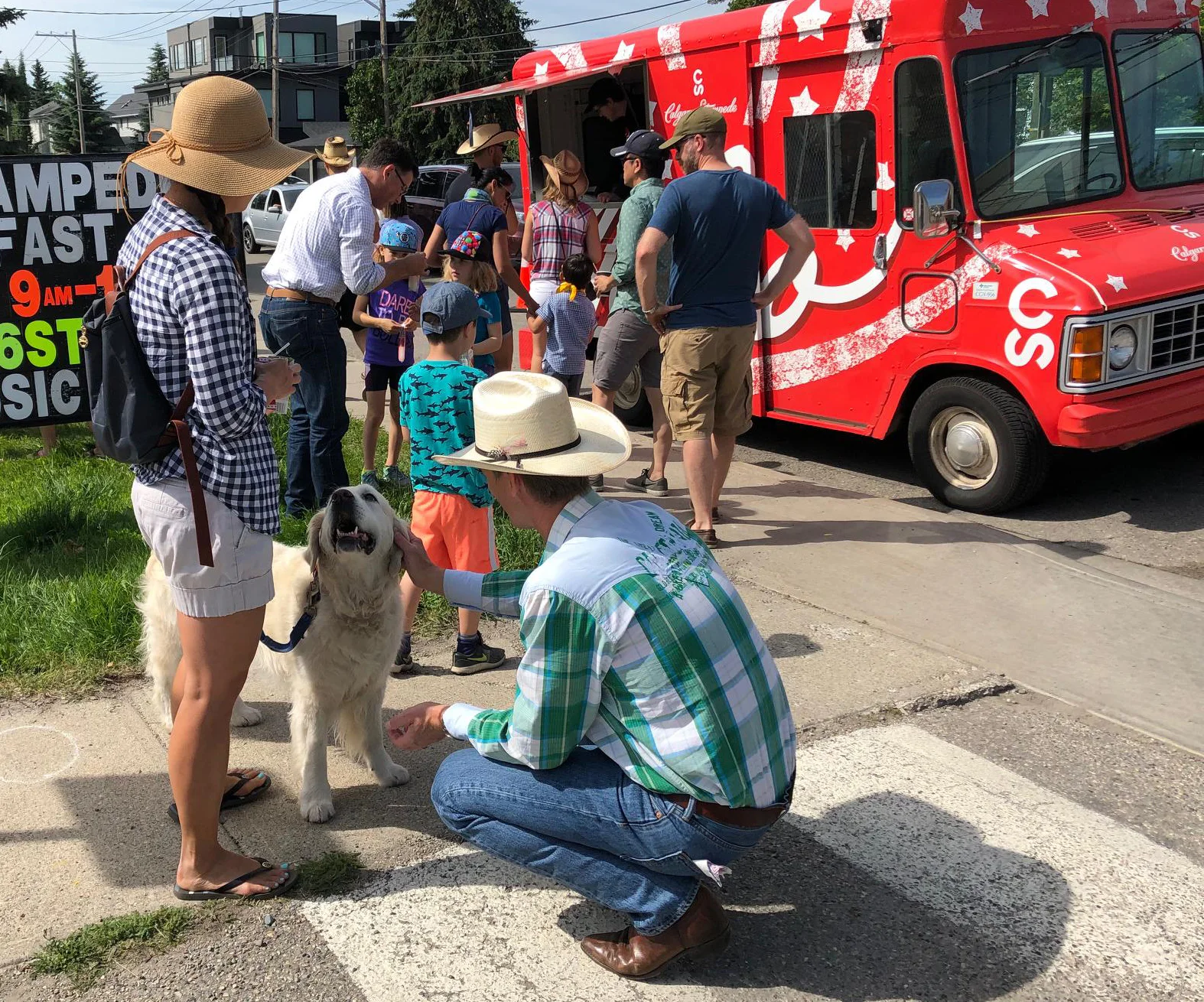 I think this constituent was looking for a cookie in my pocket, but had to settle for an ear scratch.