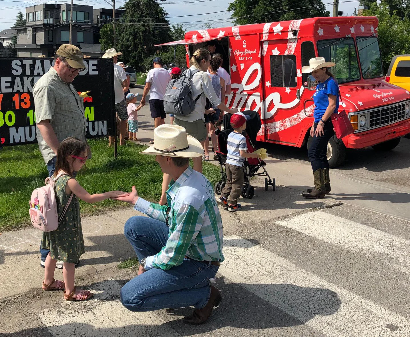 The Marda Loop event was huge - estimated 4,000 fed.