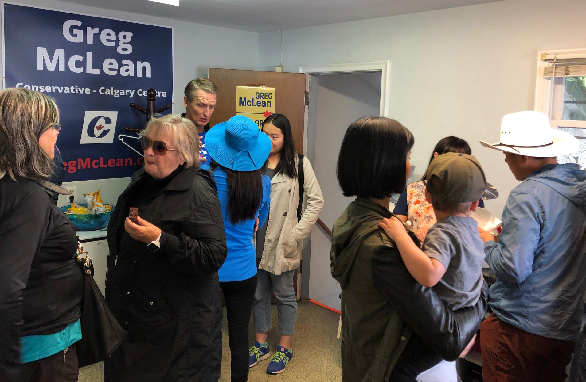 Volunteers enjoyed some pizza and goodies after the work was done.