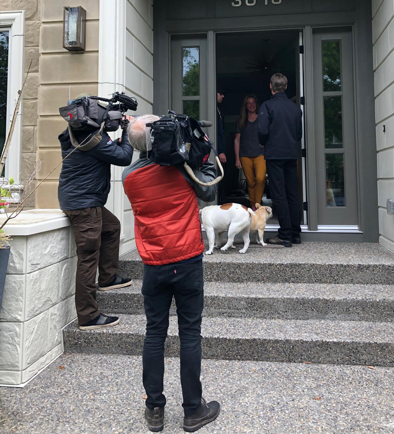 Day One of the official campaign and I had some media accompanying me while doorknocking.
