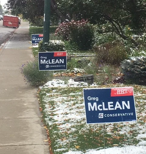 While we all watched the snow cover our lawns and summer plants, volunteer Gary Feltham had a great view out his window!