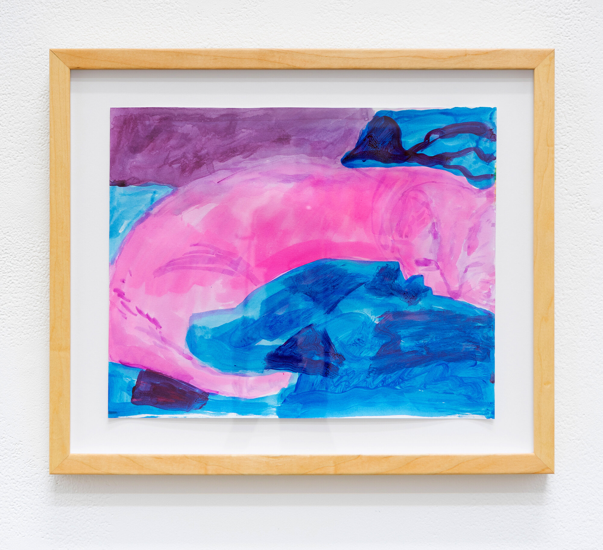 Queenie Resting (pink/blue), 2020