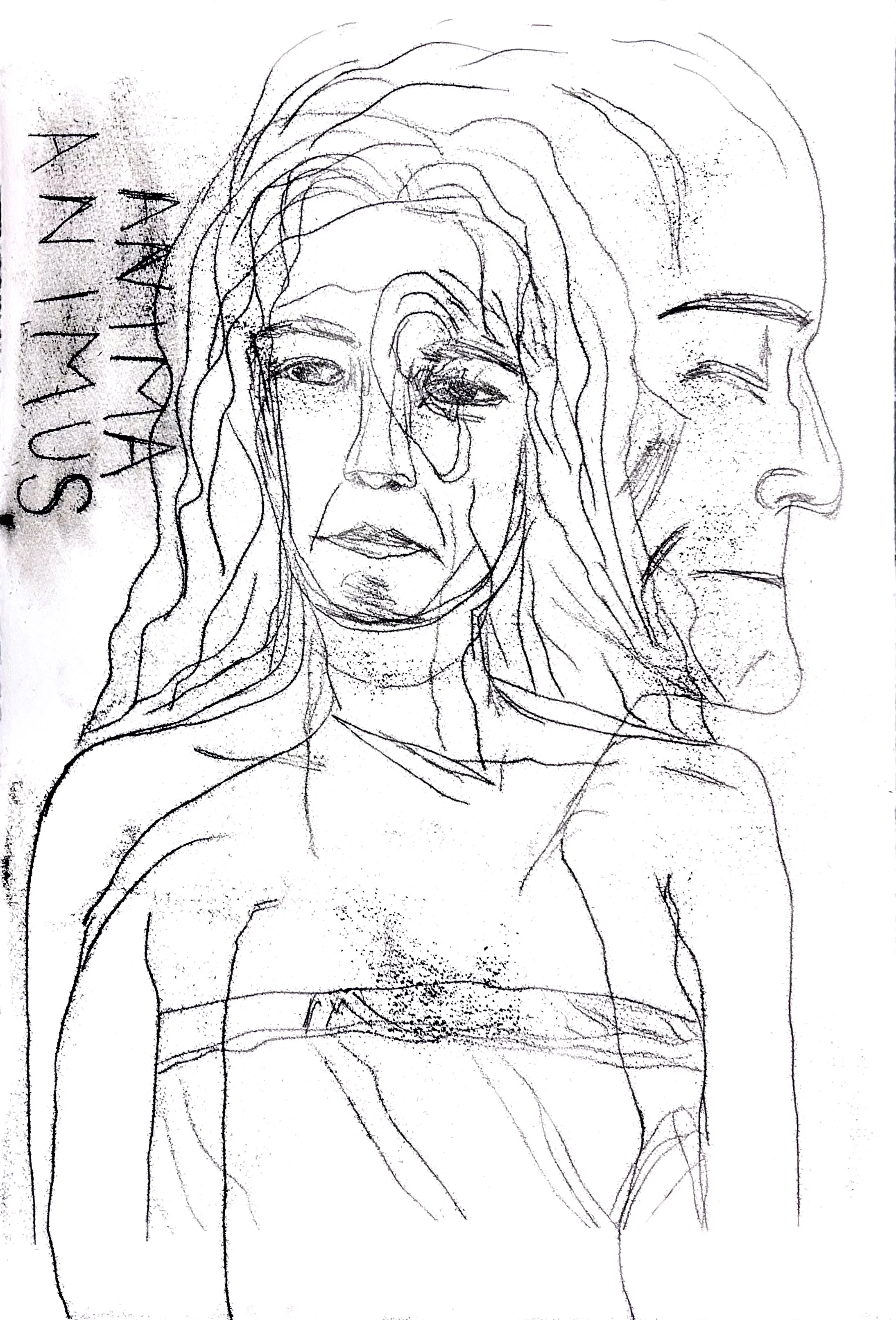 Trace monoprint on paper 22 x 15 inches