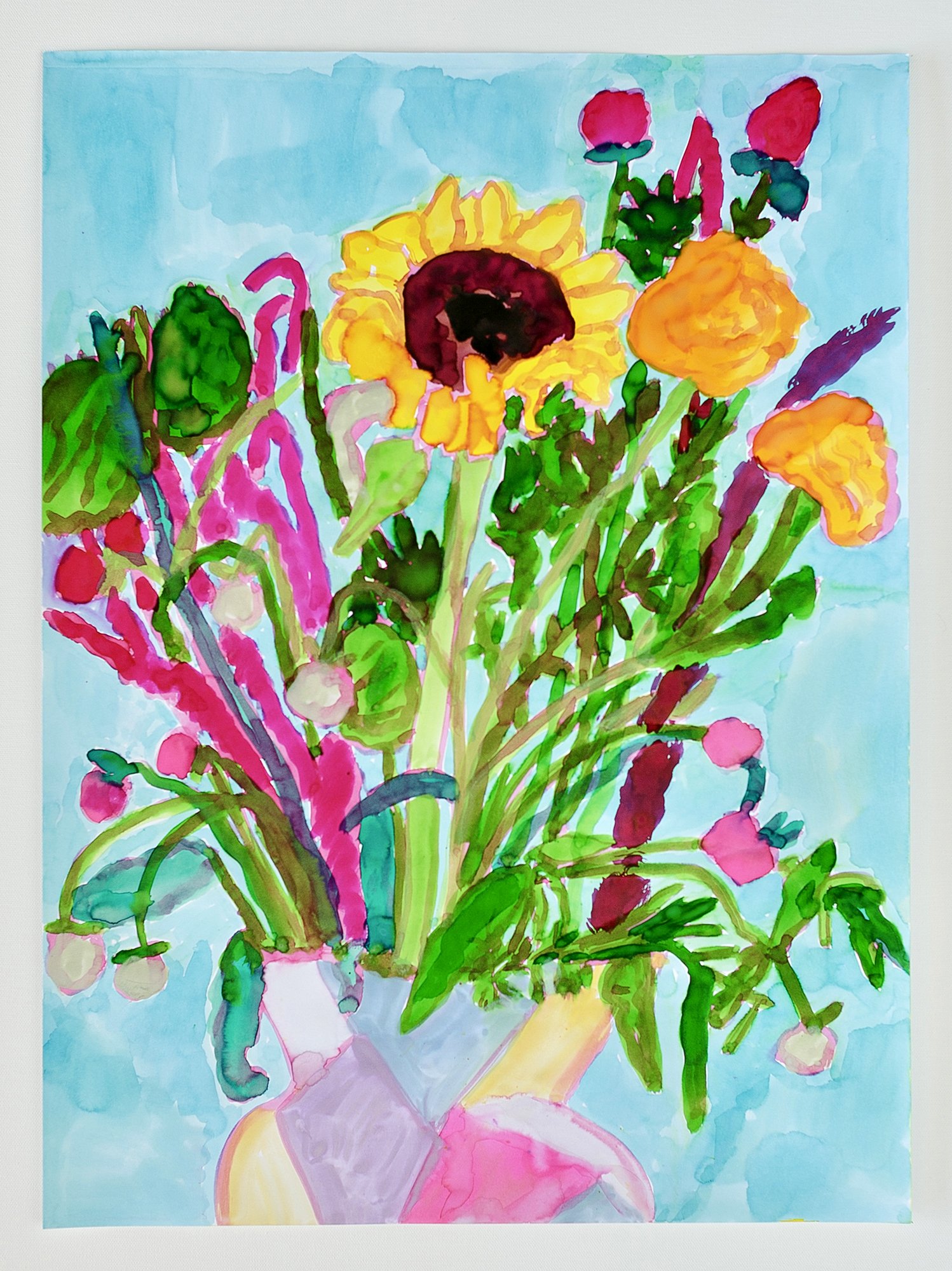 Watercolor on paper 24 x 18 inches