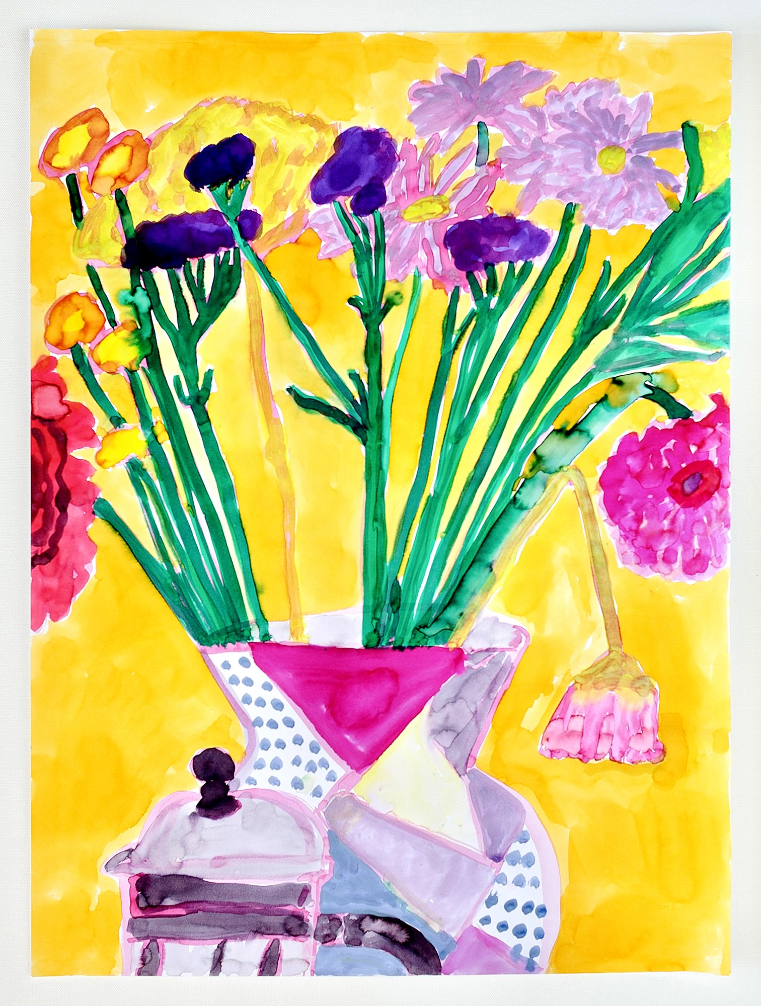 Watercolor on paper 24 x 18 inches