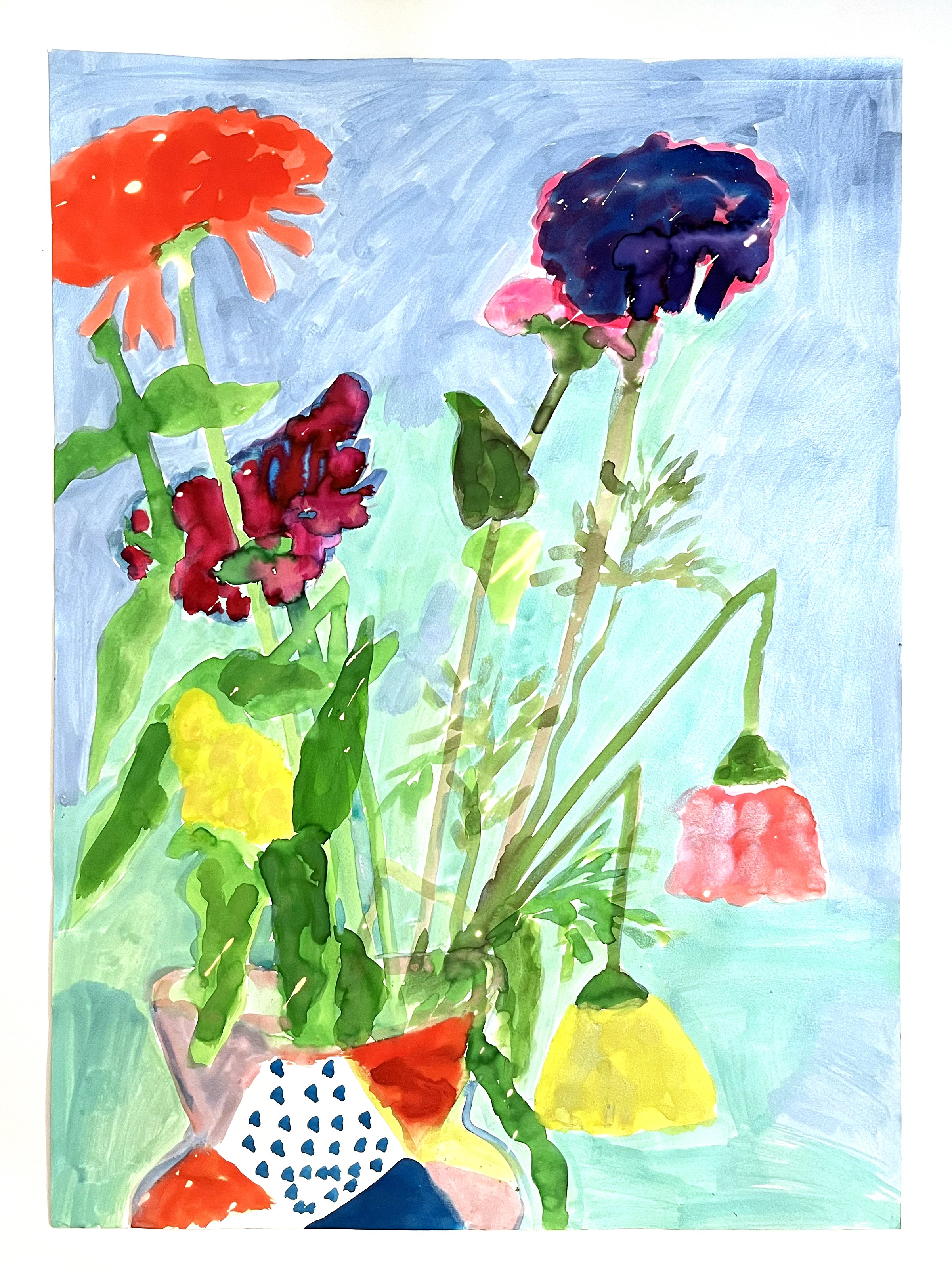 Watercolor on paper 24 x 18 inches