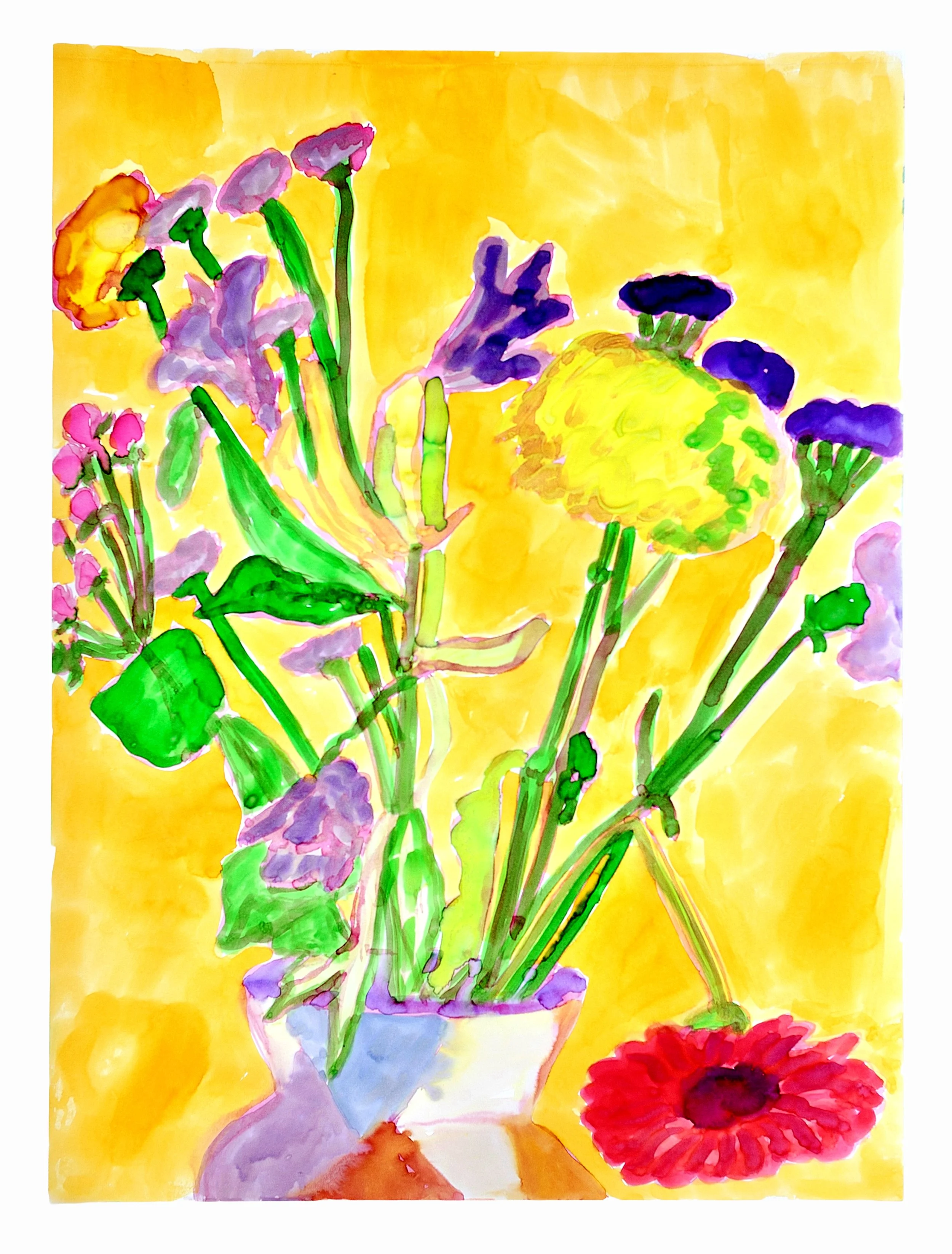 Bowing Red Flower 2