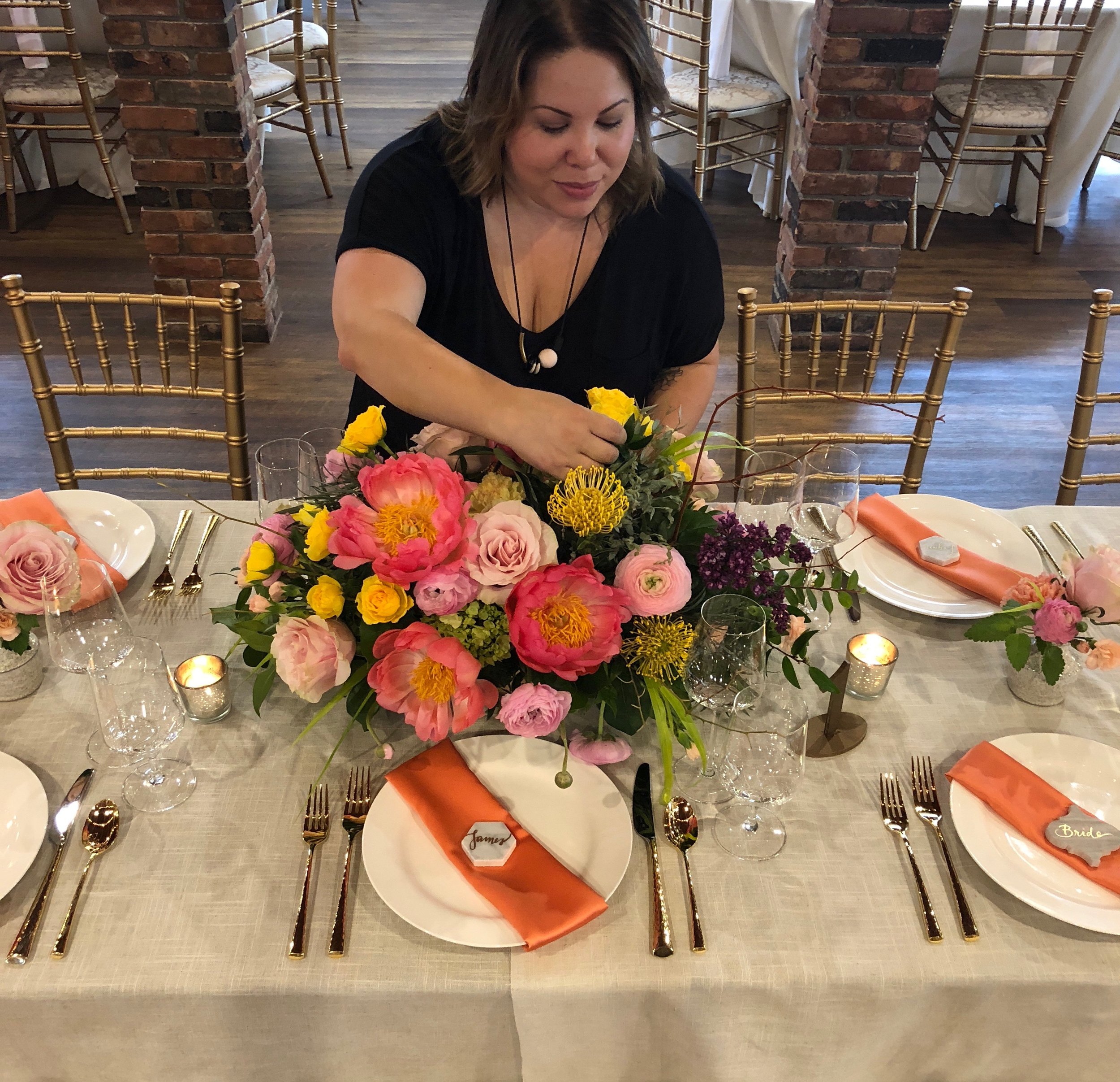 What is a wedding planner? A wedding planner spends 100-250 hours planning your wedding to make sure that it’s perfect. Social Maven’s Syrie Roman at work