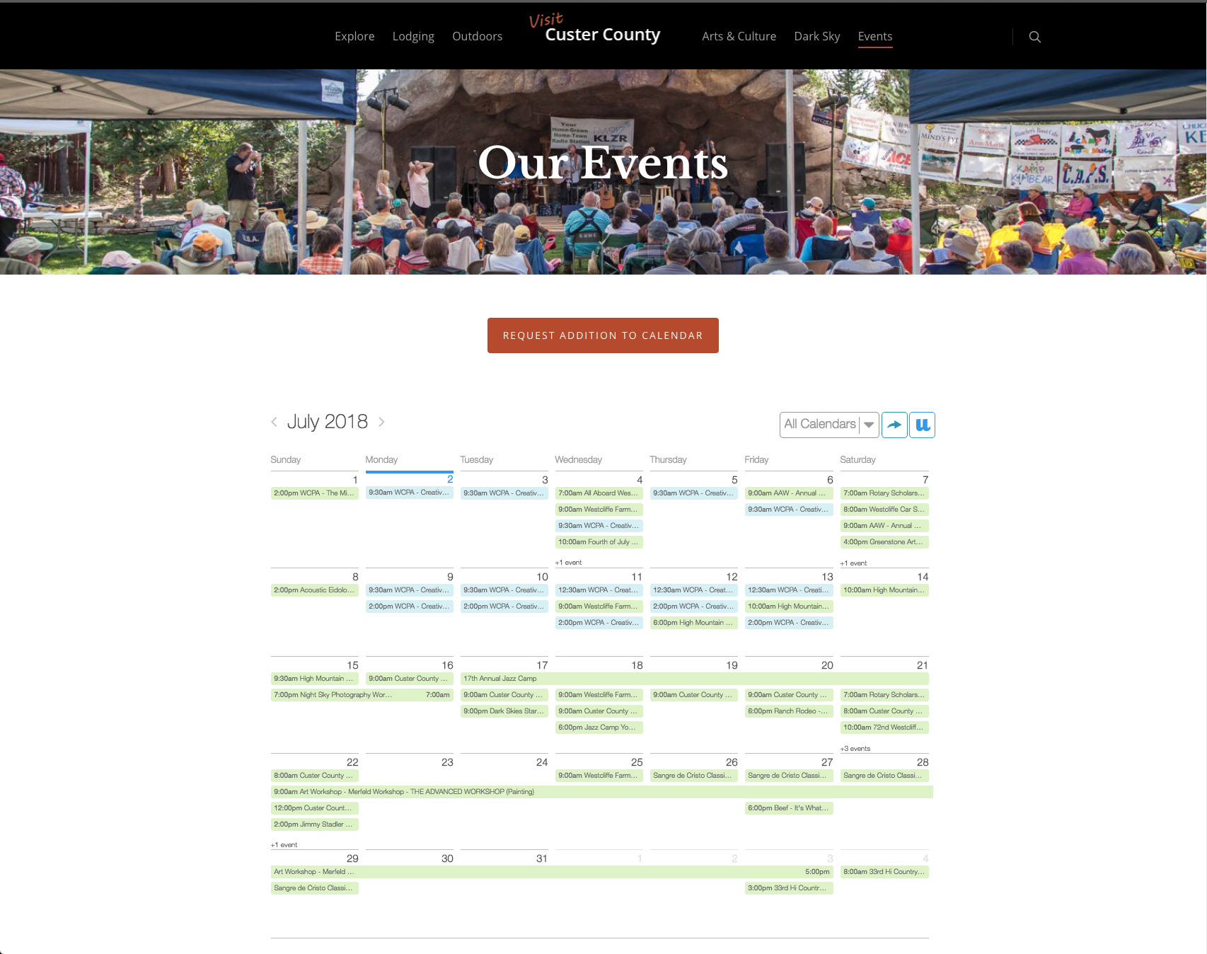 Events in Custer County