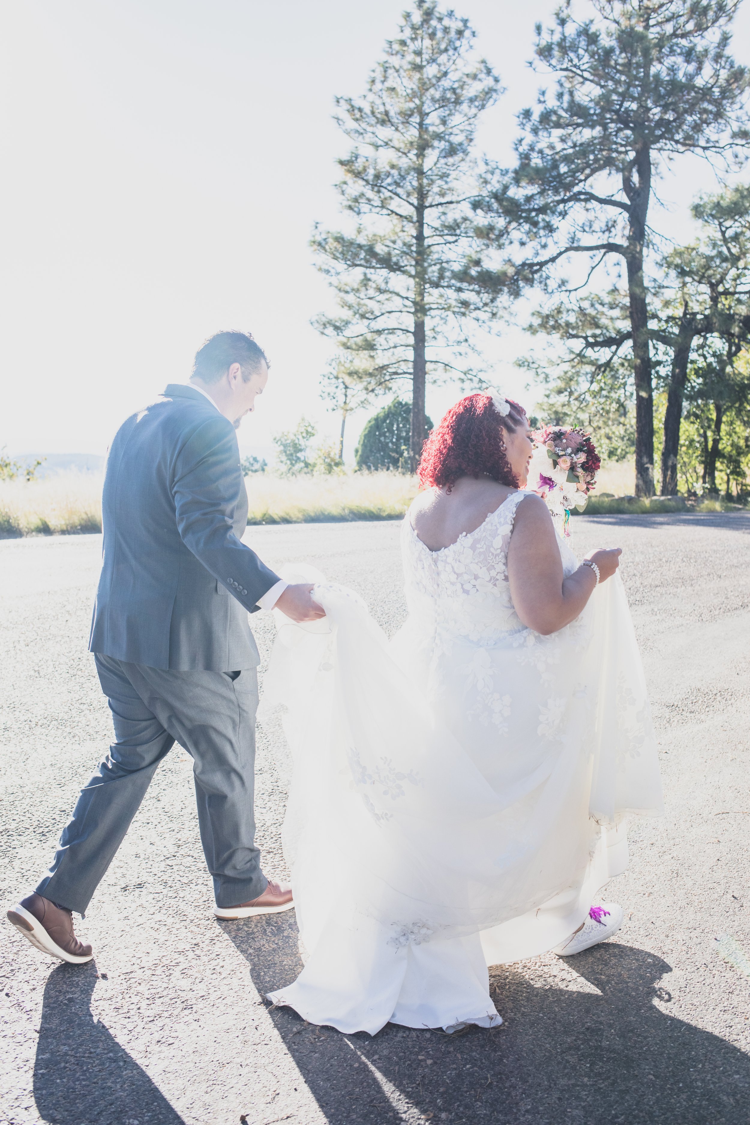  Couple at Northern Arizona Rim Elopement by Arizona Destination Photographer Jennifer Lind Schutsky 