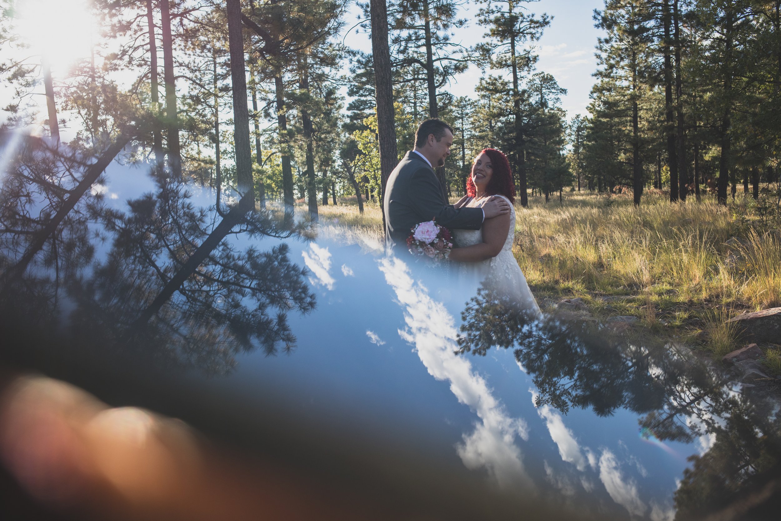 Couple at Northern Arizona Rim Elopement by Arizona Destination Photographer Jennifer Lind Schutsky 