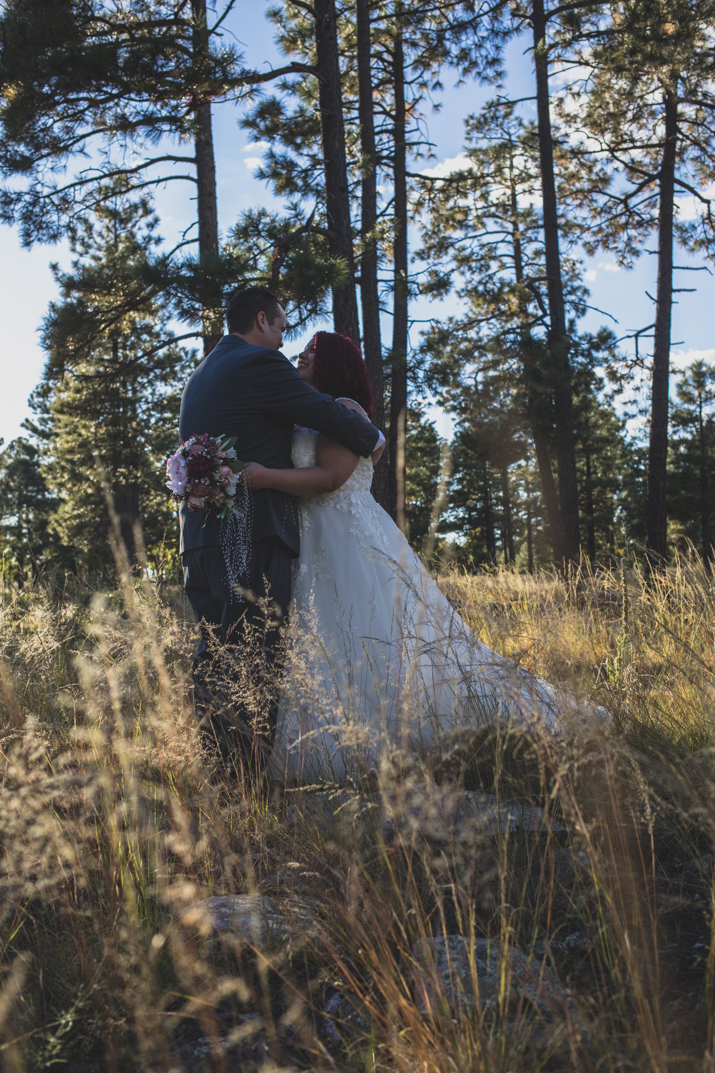  Couple at Northern Arizona Rim Elopement by Arizona Destination Photographer Jennifer Lind Schutsky 