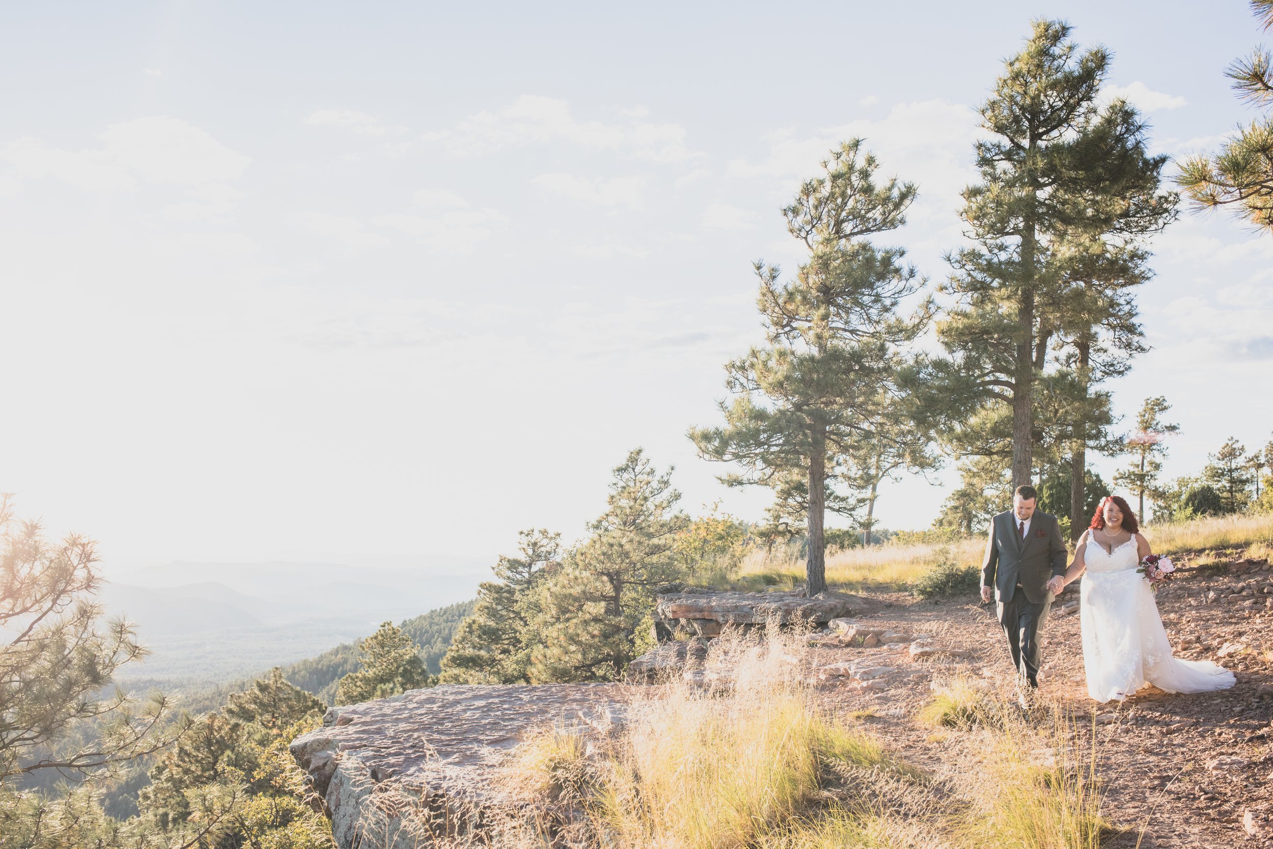  Couple at Northern Arizona Rim Elopement by Northern Arizona Photographer Jennifer Lind Schutsky 