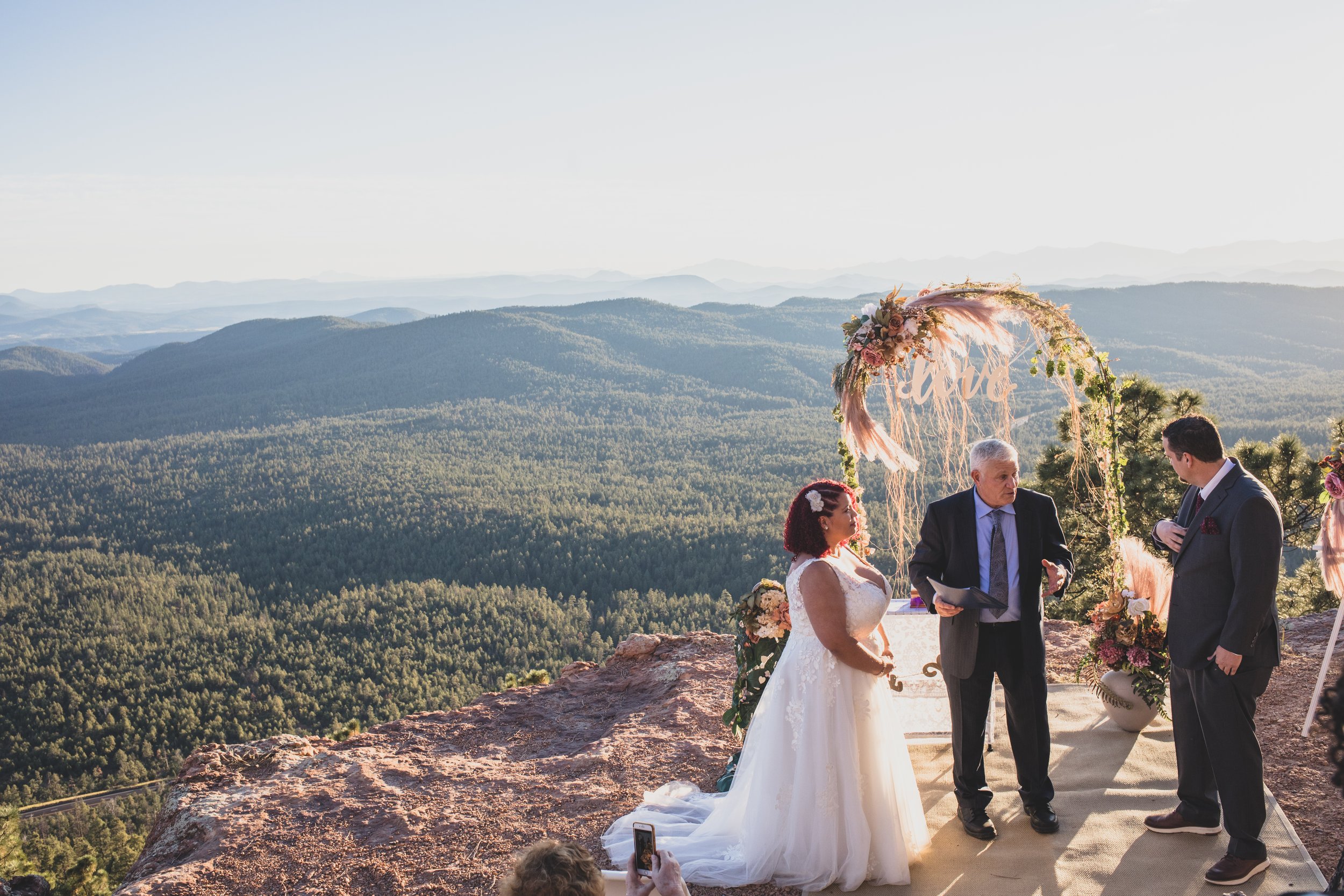  Couple at Northern Arizona Rim Elopement by Northern Arizona Photographer Jennifer Lind Schutsky 