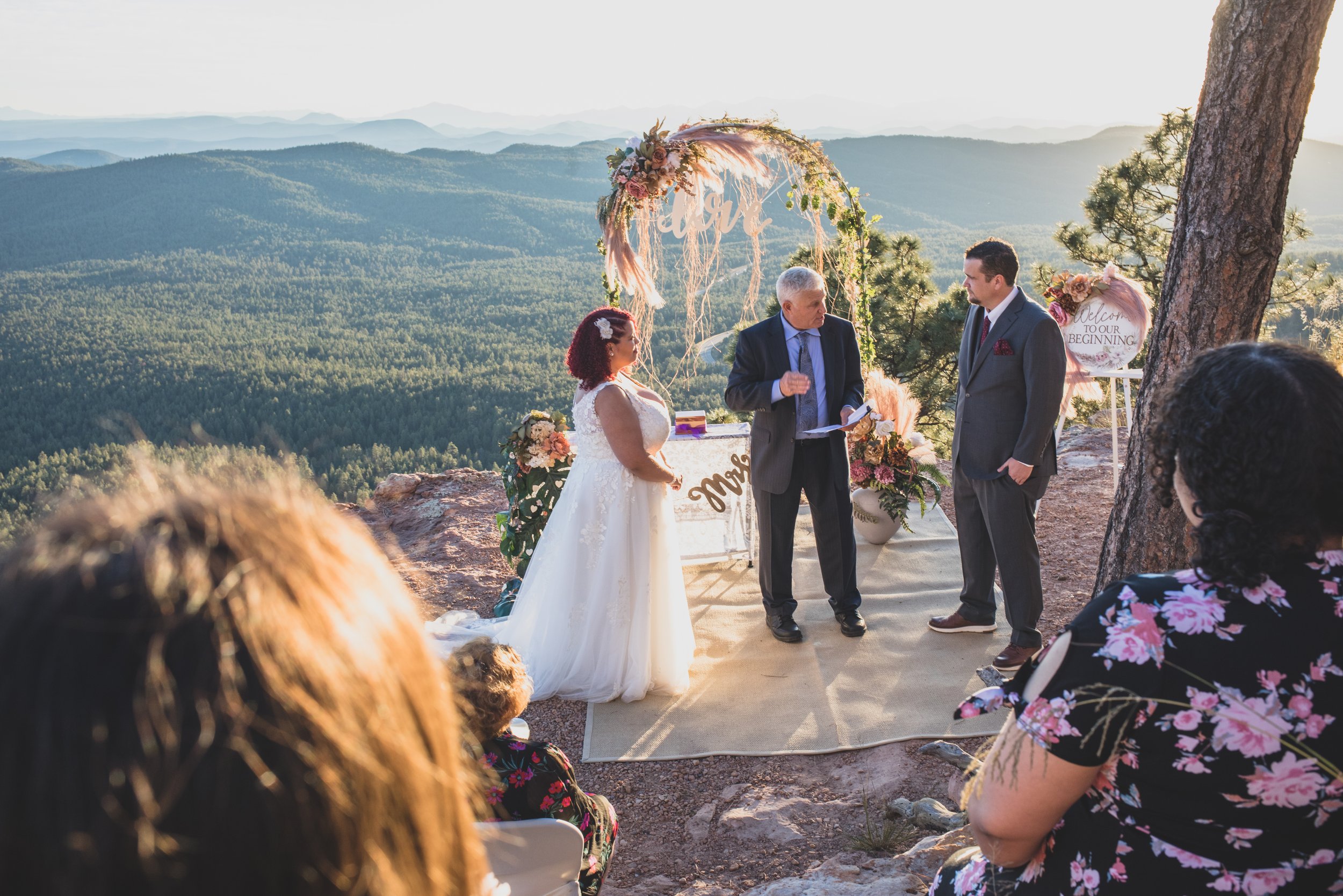  Couple at Northern Arizona Rim Elopement by Northern Arizona Photographer Jennifer Lind Schutsky 