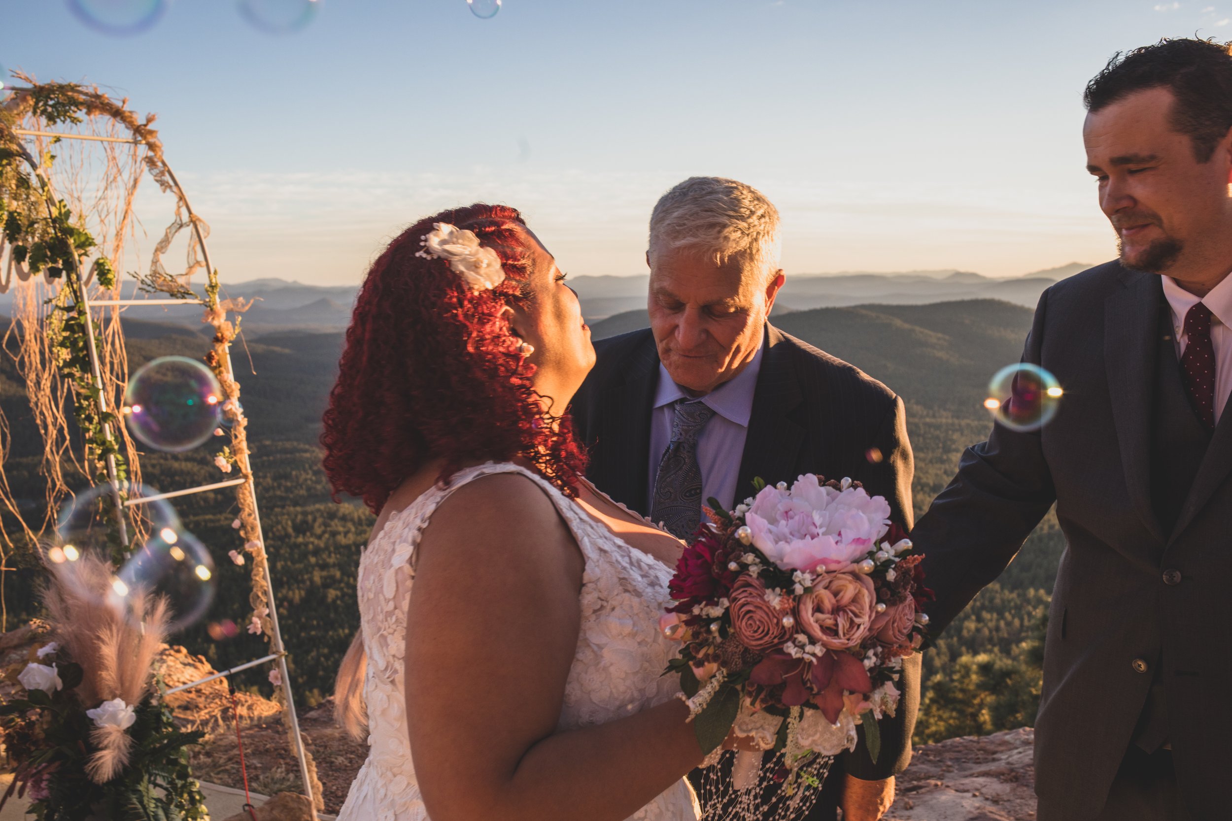  Couple at Northern Arizona Rim Elopement by Northern Arizona Photographer Jennifer Lind Schutsky 