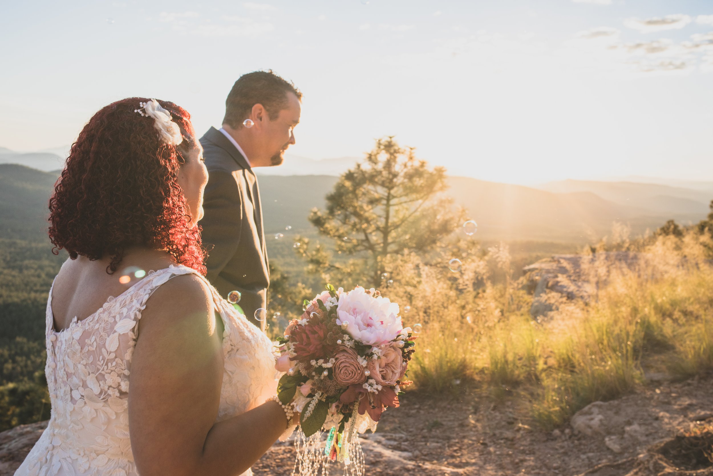  Couple at Northern Arizona Rim Elopement by Northern Arizona Photographer Jennifer Lind Schutsky 