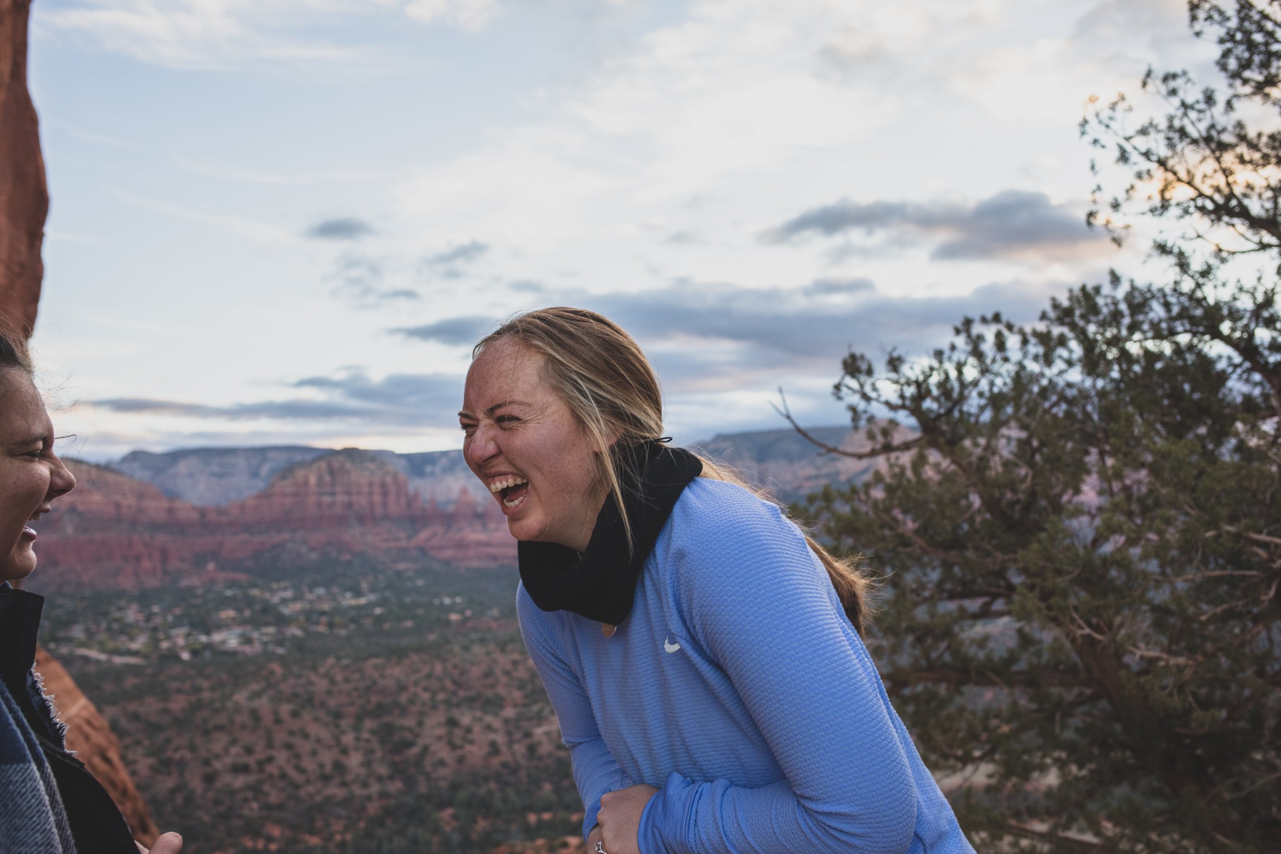  Same Sex Couple Surprise  Proposal at Cathedral Rock in Sedona by Arizona Photographer Jennifer Lind Schutsky  