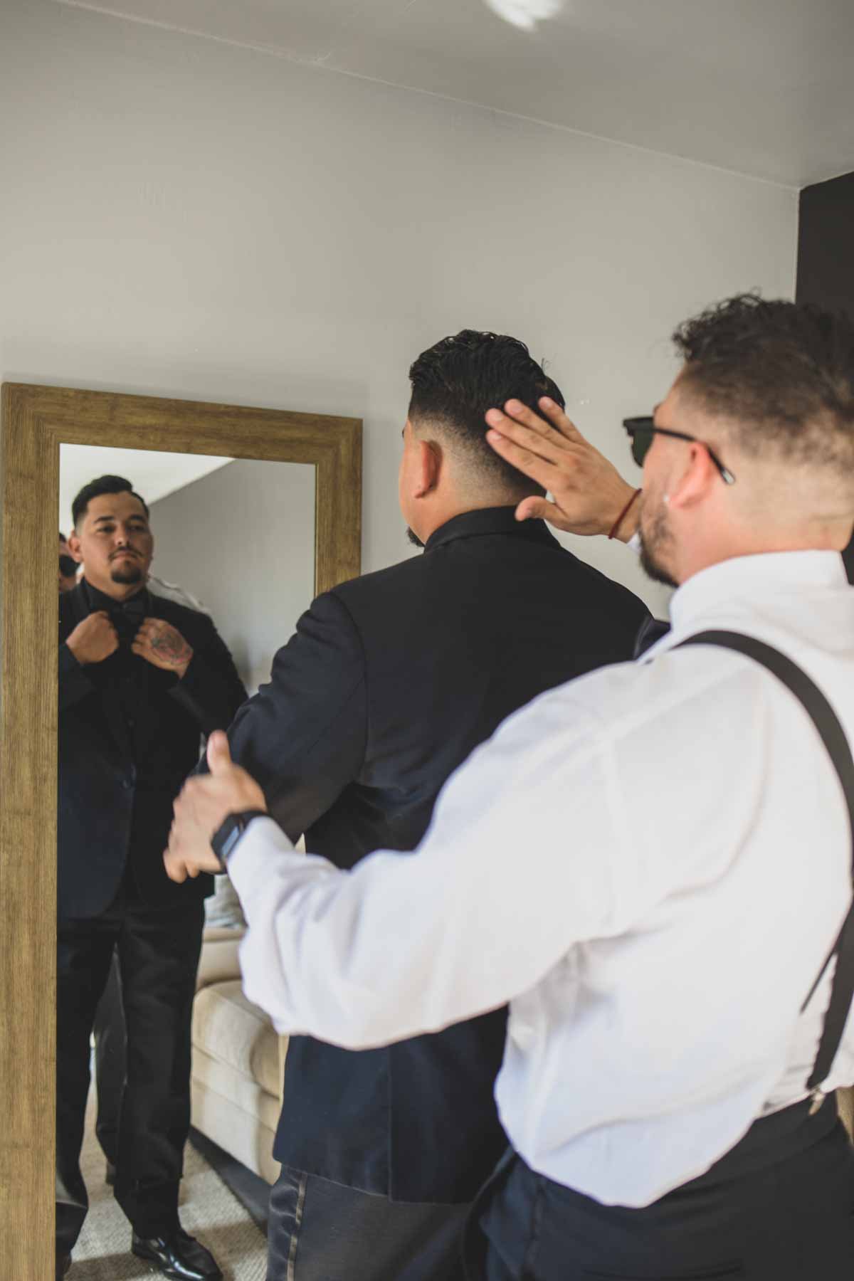  Groom Getting Ready and Detail photos from Mexican Cowboy / Vaquero Farm wedding at Schnepf Farms in Queen Creek, Arizona by Arizona based Photographer, Jennifer Lind Schutsky. 