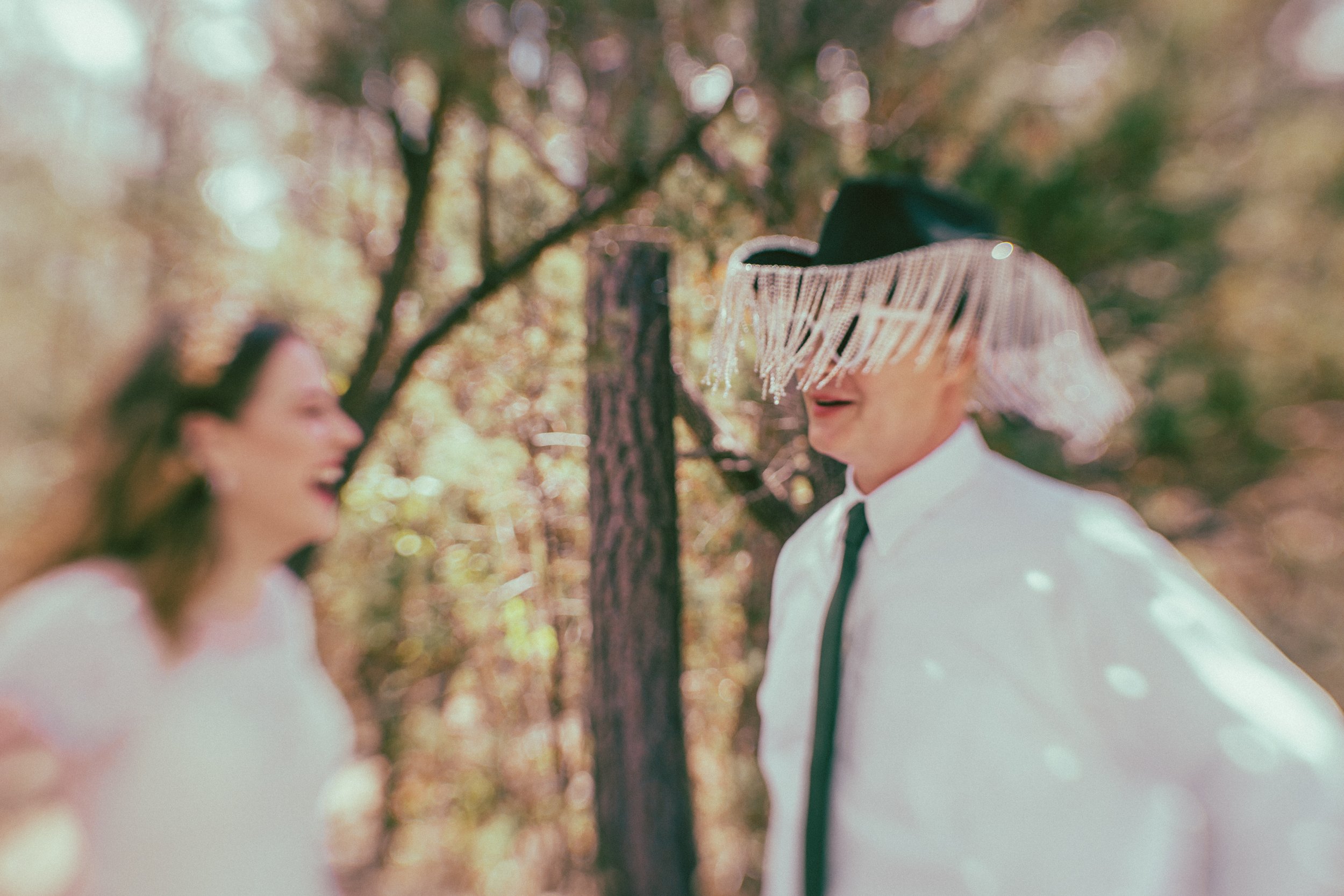 Newlyweds at their elopement reception in the Tonto National Forest in Payson, AZ by the best Arizona Elopement Photographer; Jennifer Lind Schutsky.