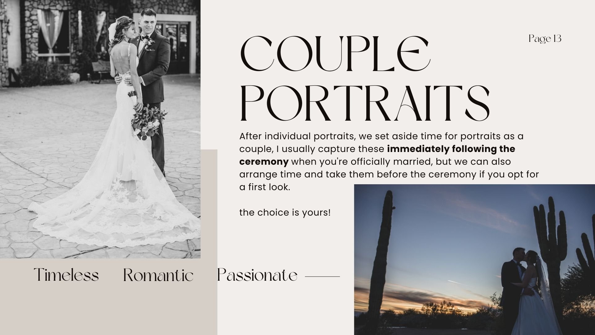 Wedding Photography Day of Guide for what to expect for wedding photography with Arizona wedding photographer; Jennifer Lind Schutsky 
