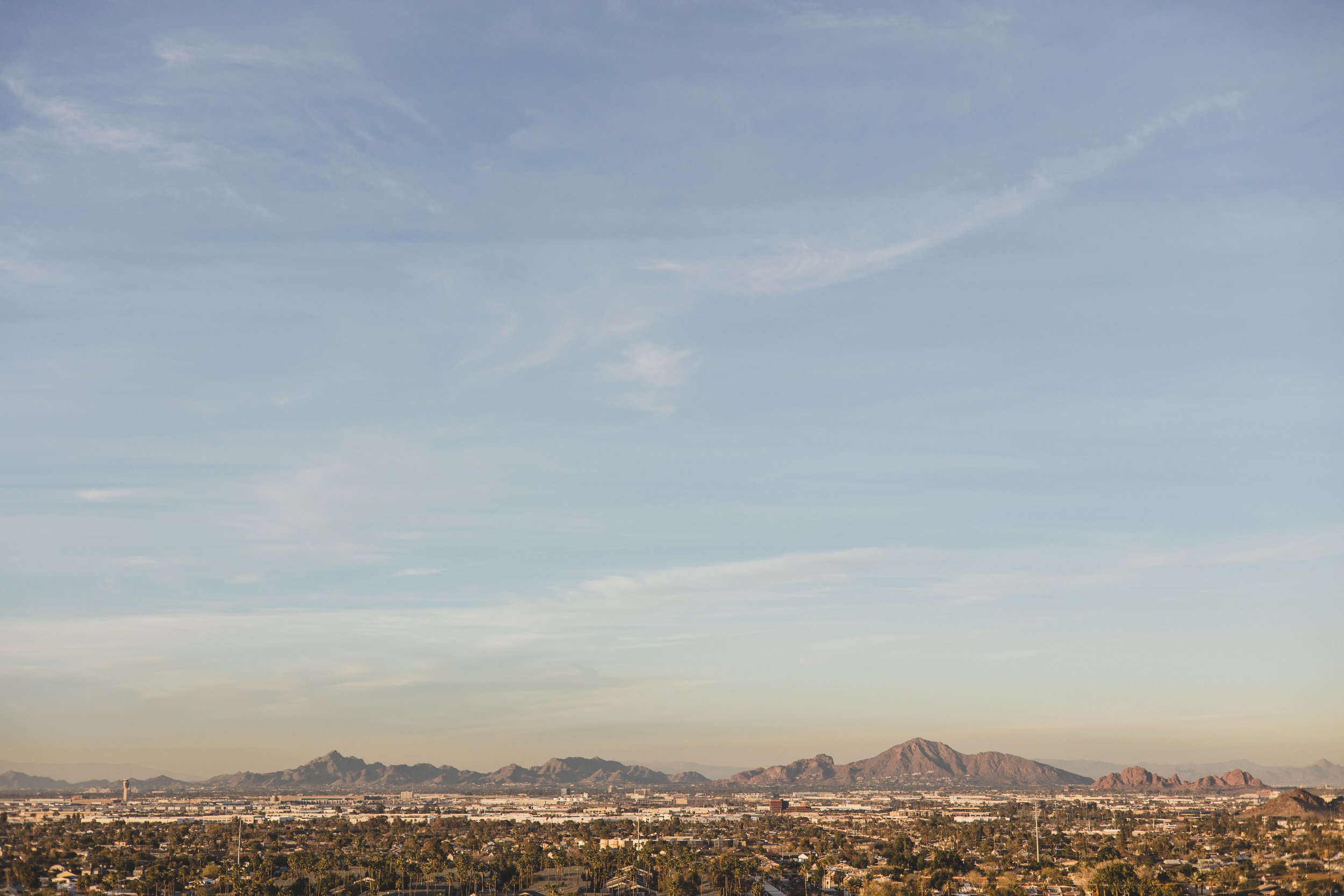 Landscape view from South Mountain during desert family photography session with Phoenix photographer, Jennifer Lind Schutsky.