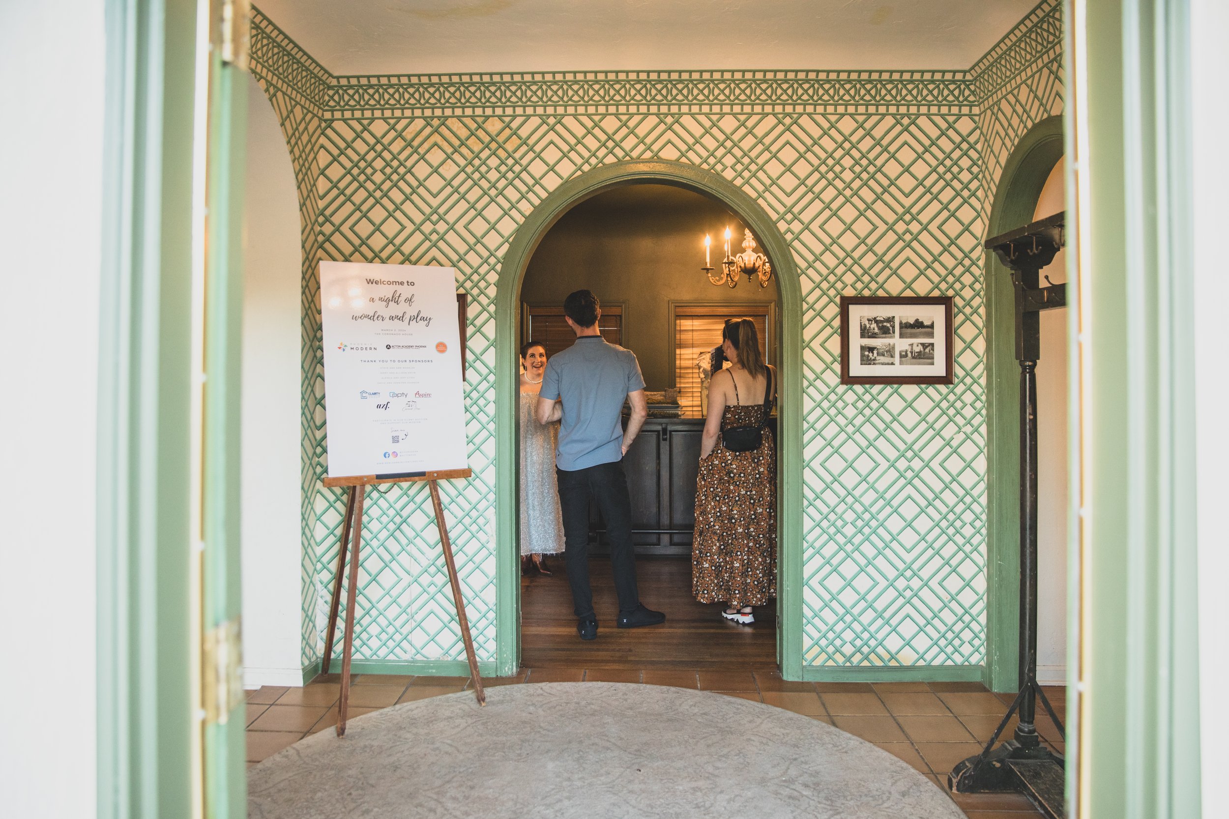 Venue details of a Private Corporate event in the Coronado House a Historic Downtown Phoenix's newest venue, by Professional Corporate Event Photographer; Jennifer Lind Schutsky.