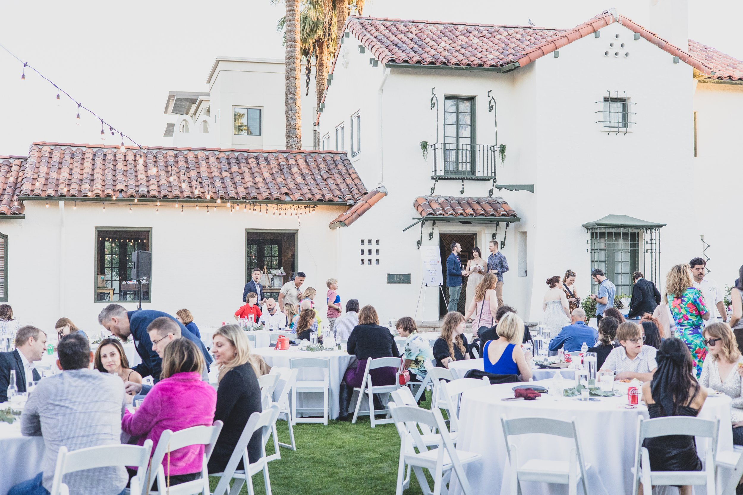 Venue details of a Private Corporate event in the Coronado House a Historic Downtown Phoenix's newest venue, by Professional Corporate Event Photographer; Jennifer Lind Schutsky.