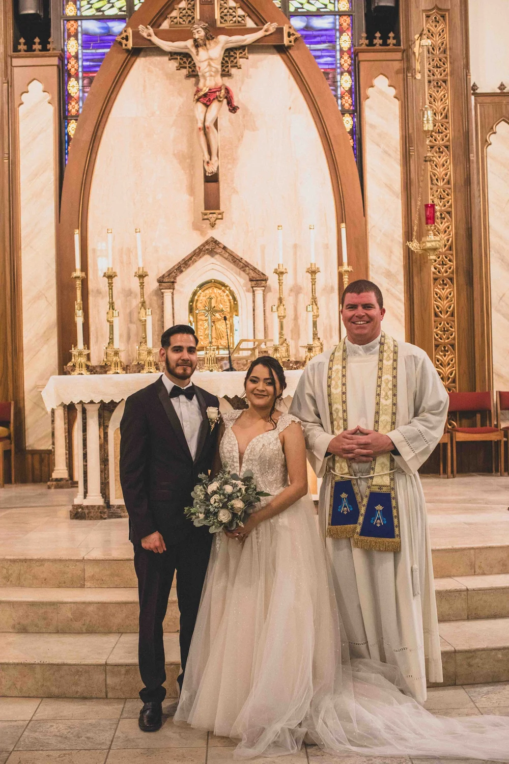 Traditional Mexican Catholic Church Wedding with Backyard Reception in  Phoenix, Arizona  JenniferLindSchutsky