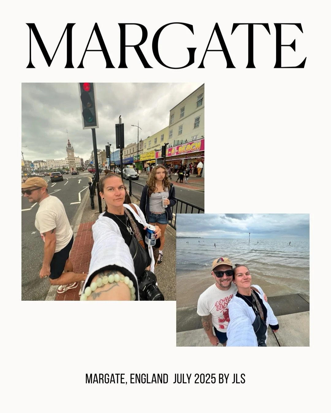 On this summer adventure we visited my husband&rsquo;s ancestral farm and my ancestral hometown; Margate. Home of my Grandmother. 

We recreated a few photos my grandfather took in the 50s and enjoyed fish and chips on the boardwalk looking out into 