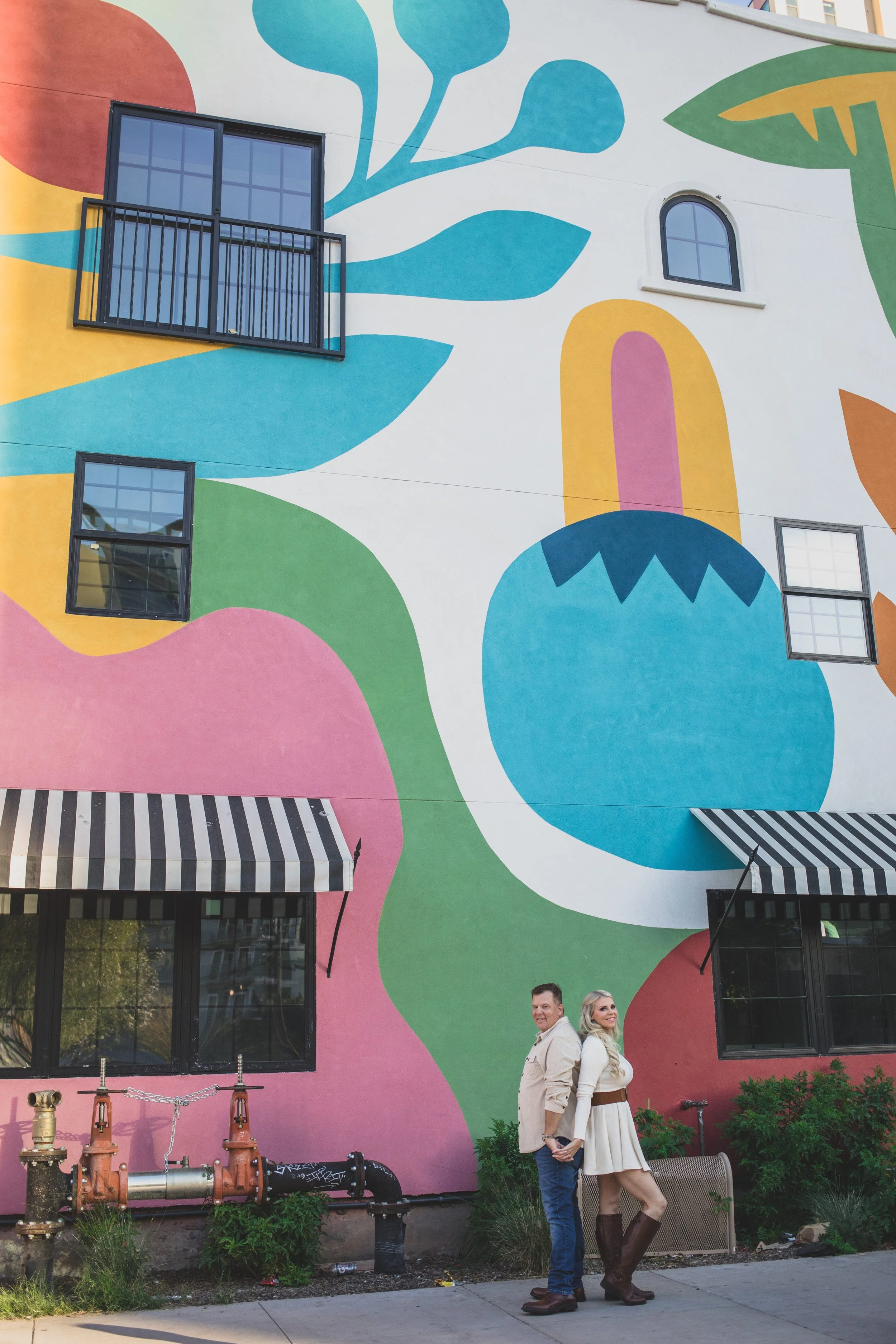 Nicole and Paul Engagement Photo Session in Downtown Phoenix, Arizona by Photographer, Jennifer Lind Schutsky, January 2026 EDITED-27.jpg