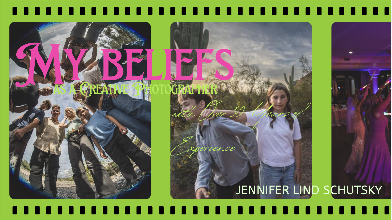 My beliefs as a Creative Photographer with Over 30+ Years of Experience