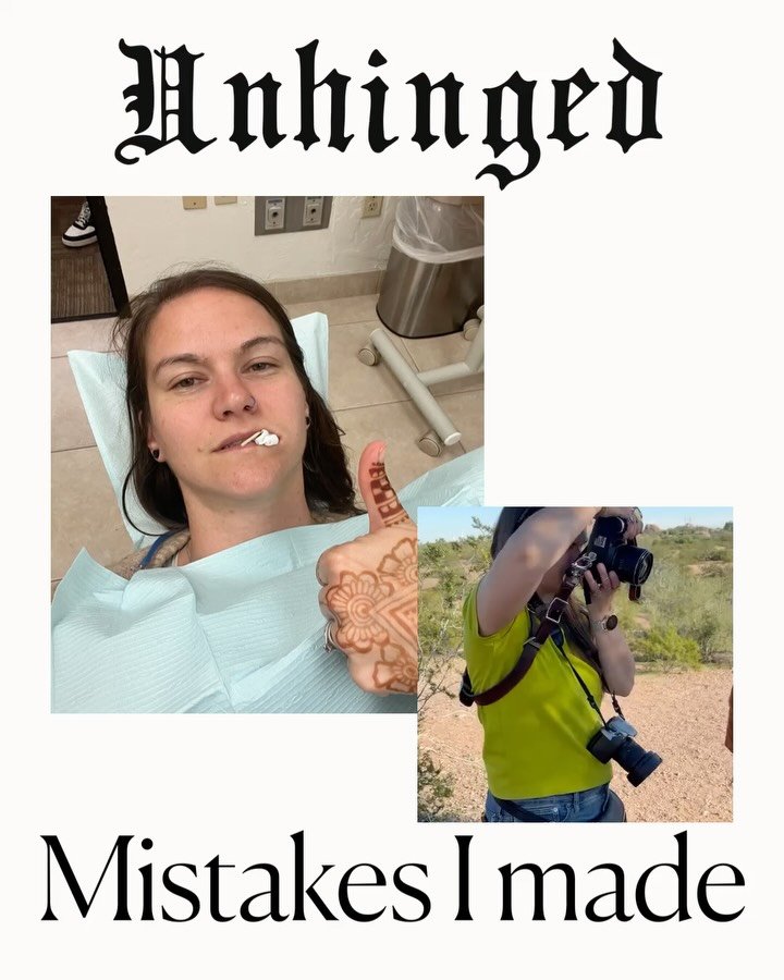 Unhinged mistakes I made when I was just starting out and early in my career. Wait until you read the most unhinged ones. 🫠🫠🫠 what is your biggest mistake you learned the hard way?

#entreprenuer #photographermistakes #momsofinstagram