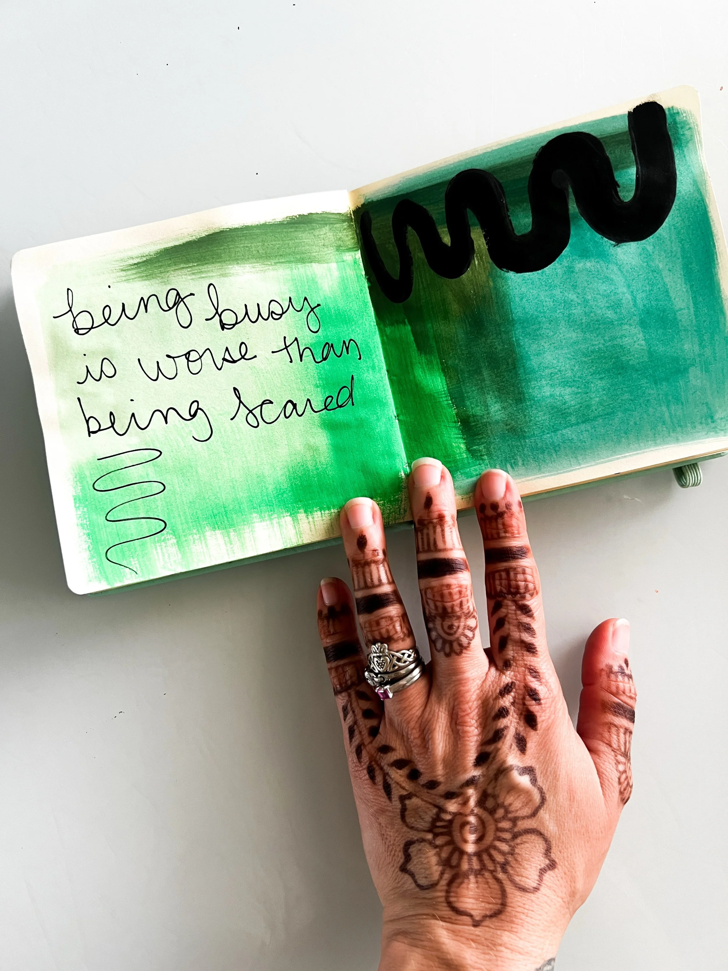 Being busy is worse than being scared when it comes to building your business.

Nothing stops momentum in your own brand quicker than you attention to something else. 

Being scared is hard but you can train your way to be brave. 

Being busy that&rs