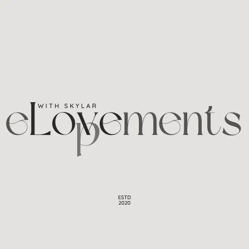 logo for eLOVEments with skylar