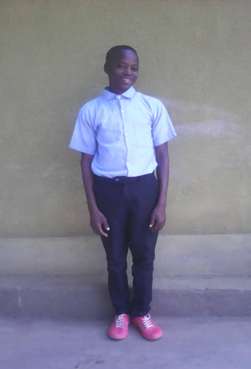 Samuel is a senior two student in G.S Nkondo 11, in Rwinkwavu sector .