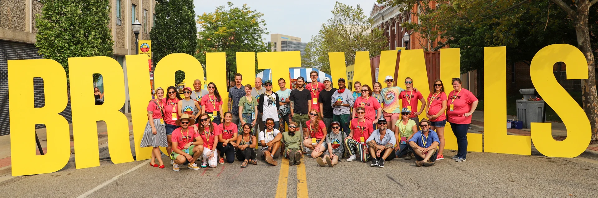 Bright Walls Team and Artists – 2019