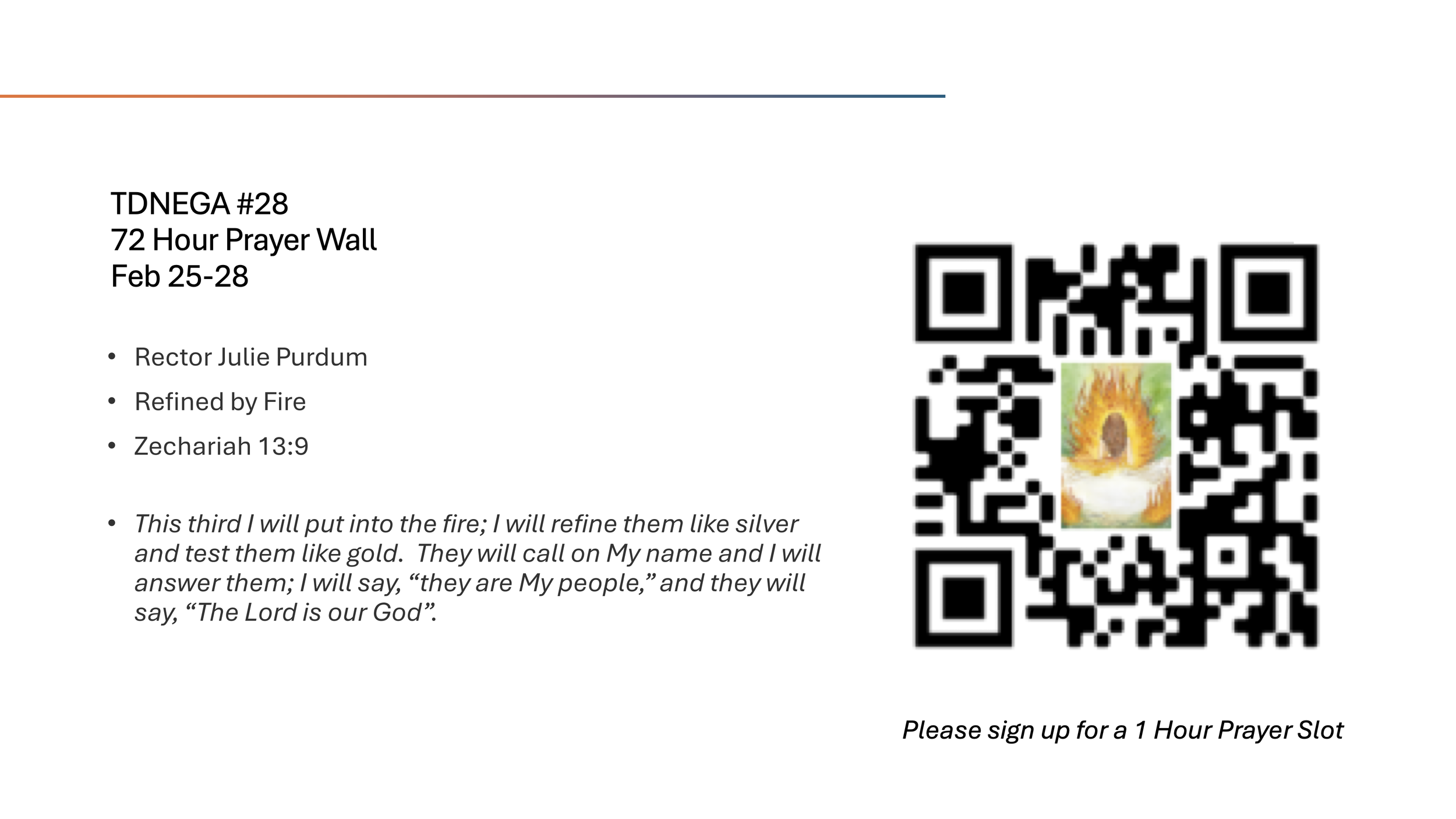 72 Hour Prayer Signup